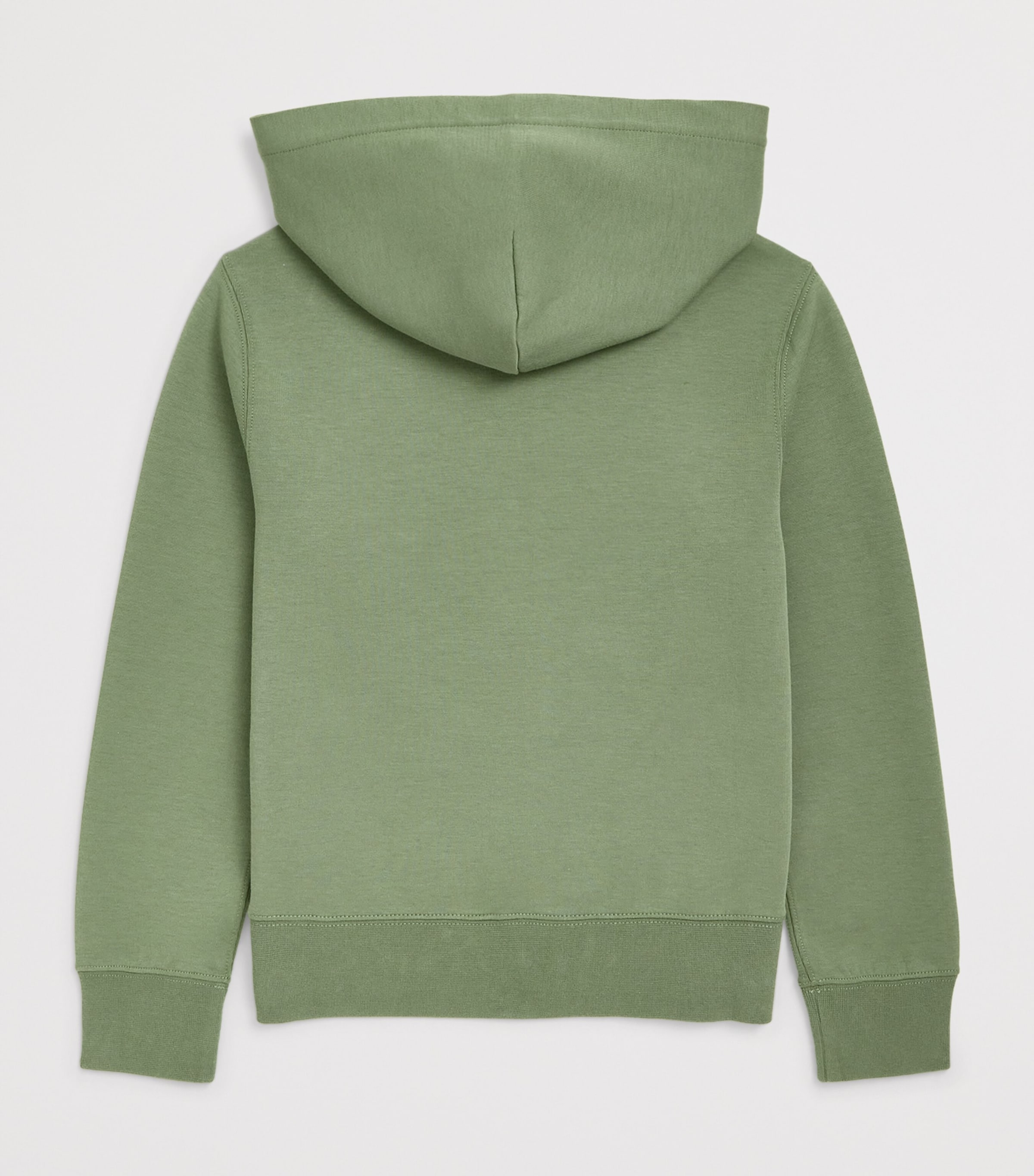 Ralph Lauren Kids Double-Knit Zip-Up Hoodie (6-14 Years) Cargo Green Image 2