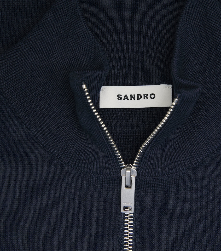 Wool Zip Sweater MIDNIGHT BLUE Image 5