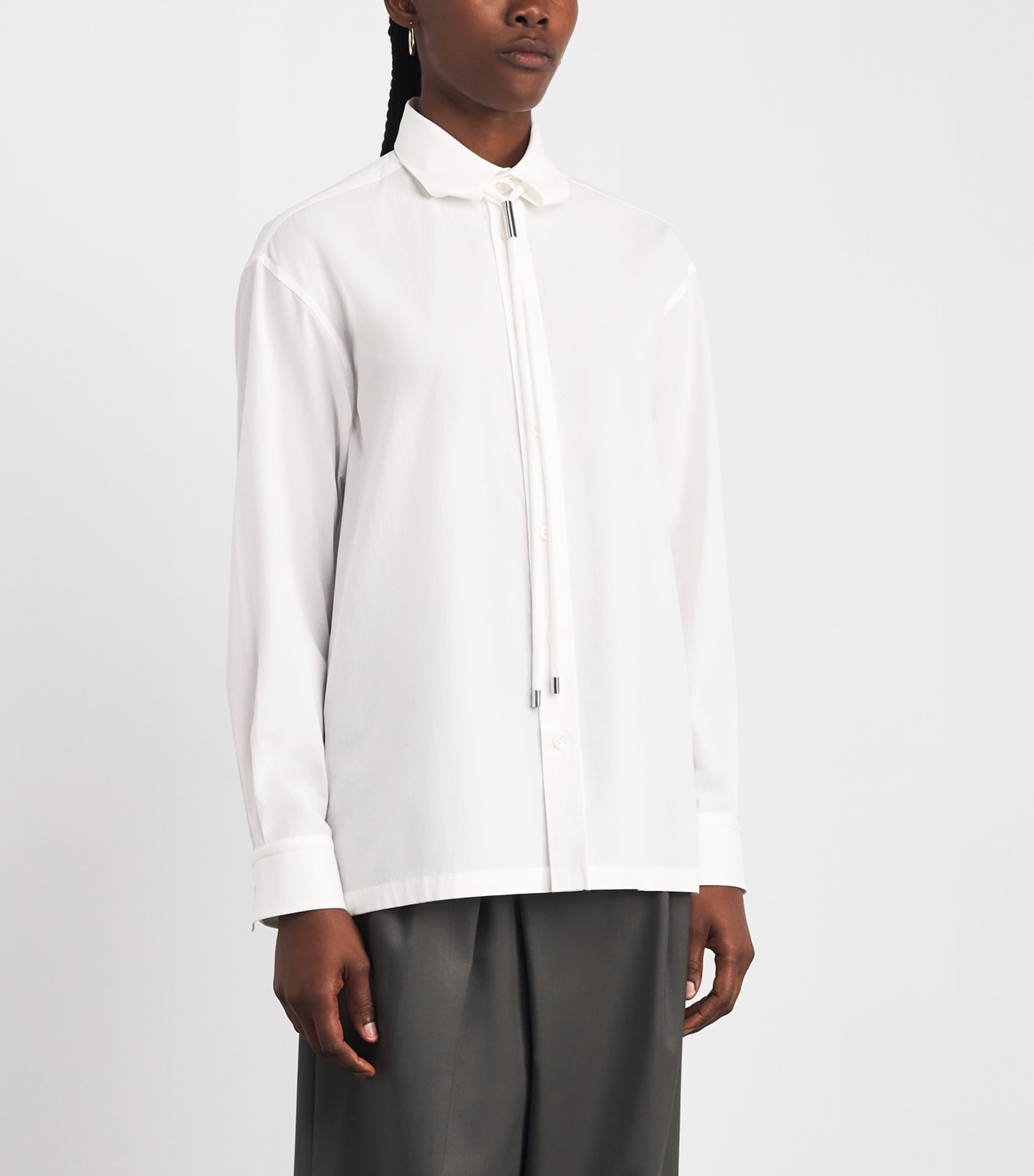 Issey Miyake White Cotton Monsieur Shirt | Harrods US