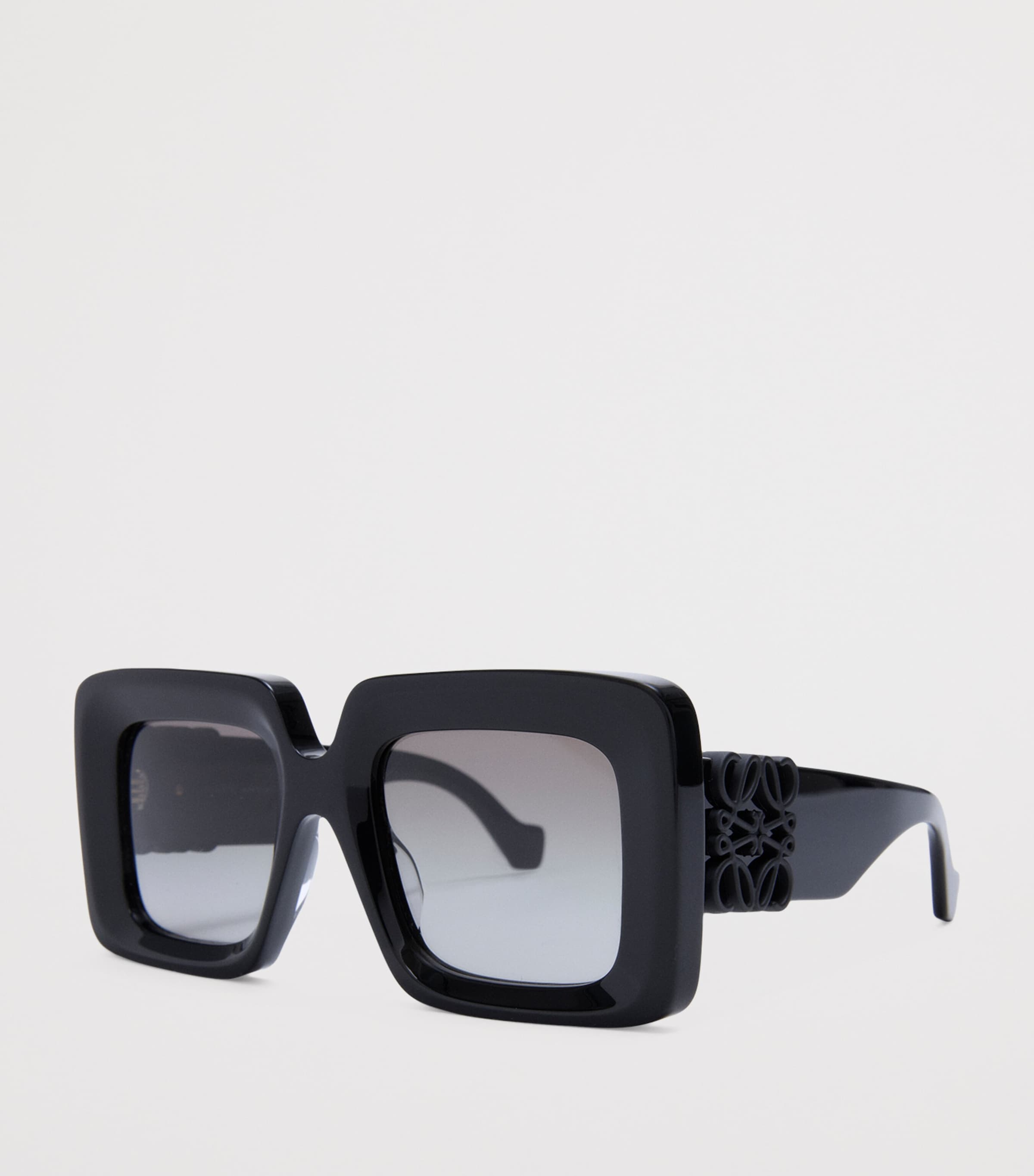 LOEWE Bevelled Square Sunglasses Black Image 2