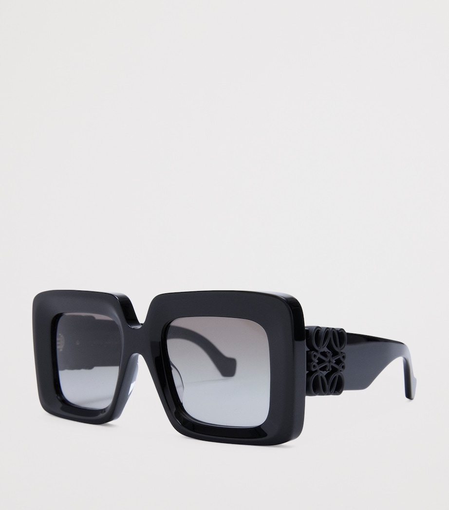 LOEWE Bevelled Square Sunglasses Black Image 2