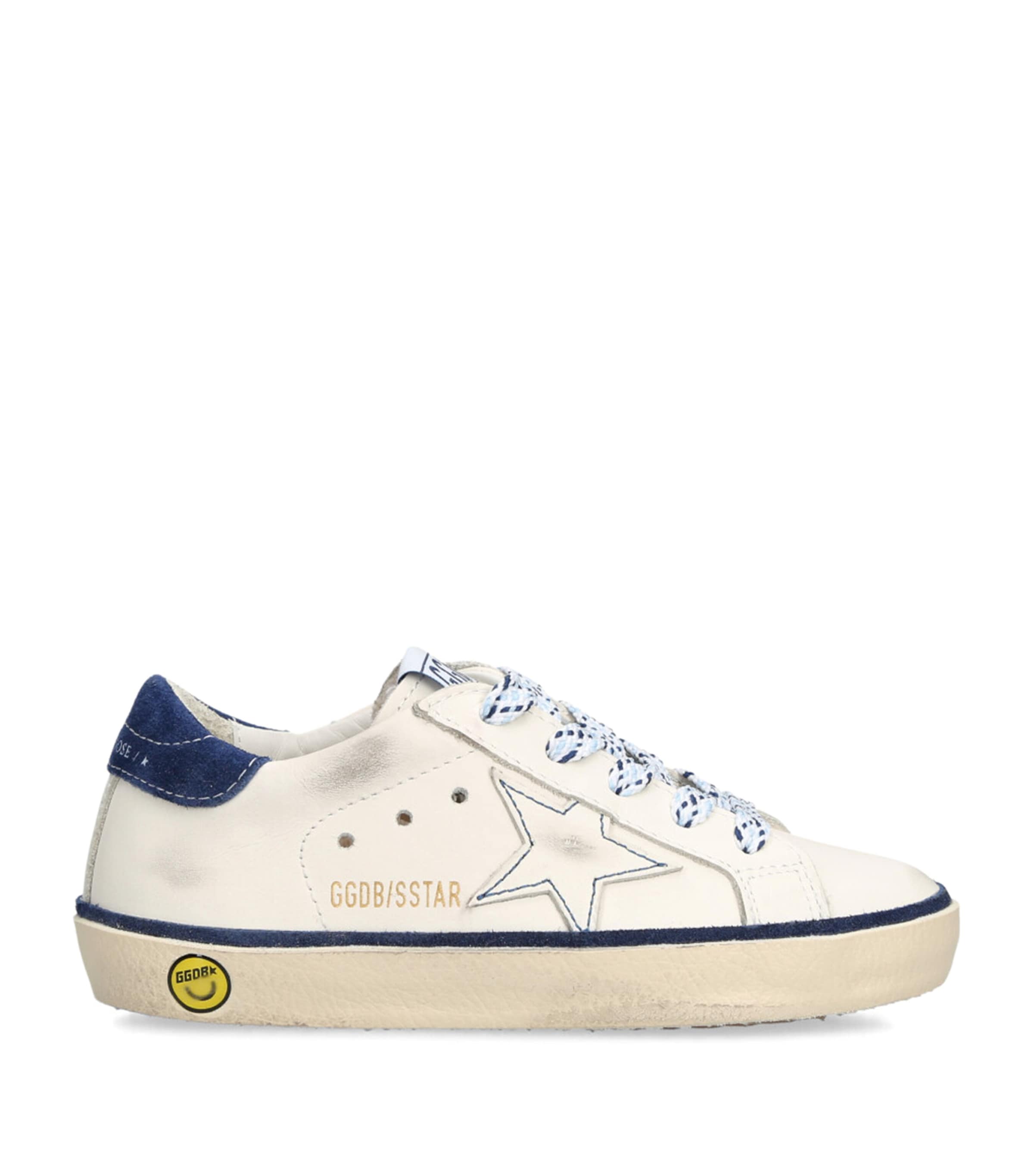 Golden Goose Leather Super Star Sneakers Blue/dark Image 1