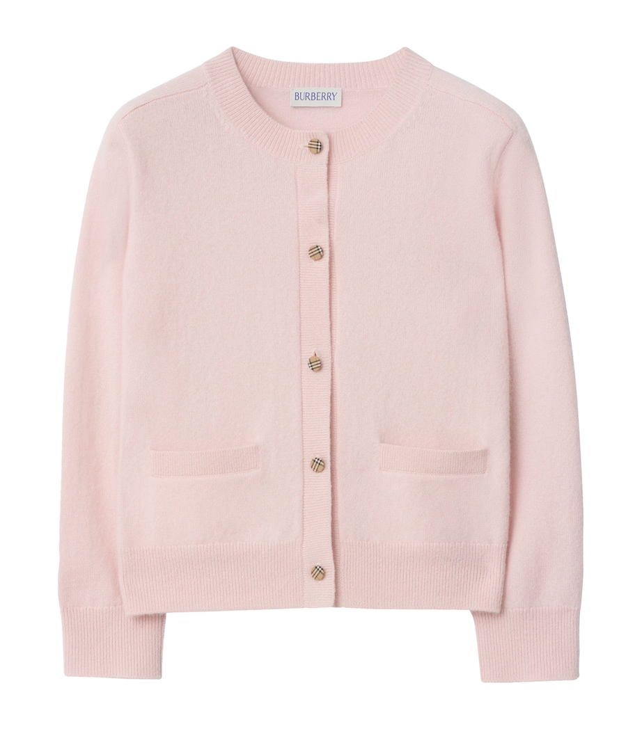 Wool-Cashmere Cardigan (3-12 Years) ICE PINK Image 1