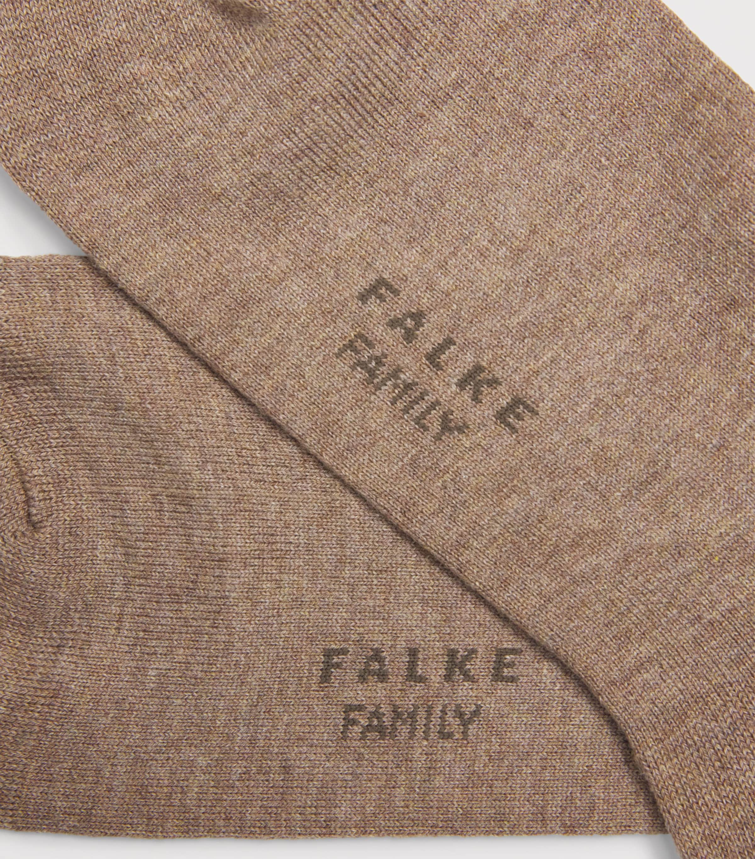Falke Mens Family Socks Nutmeg Mel Image 2