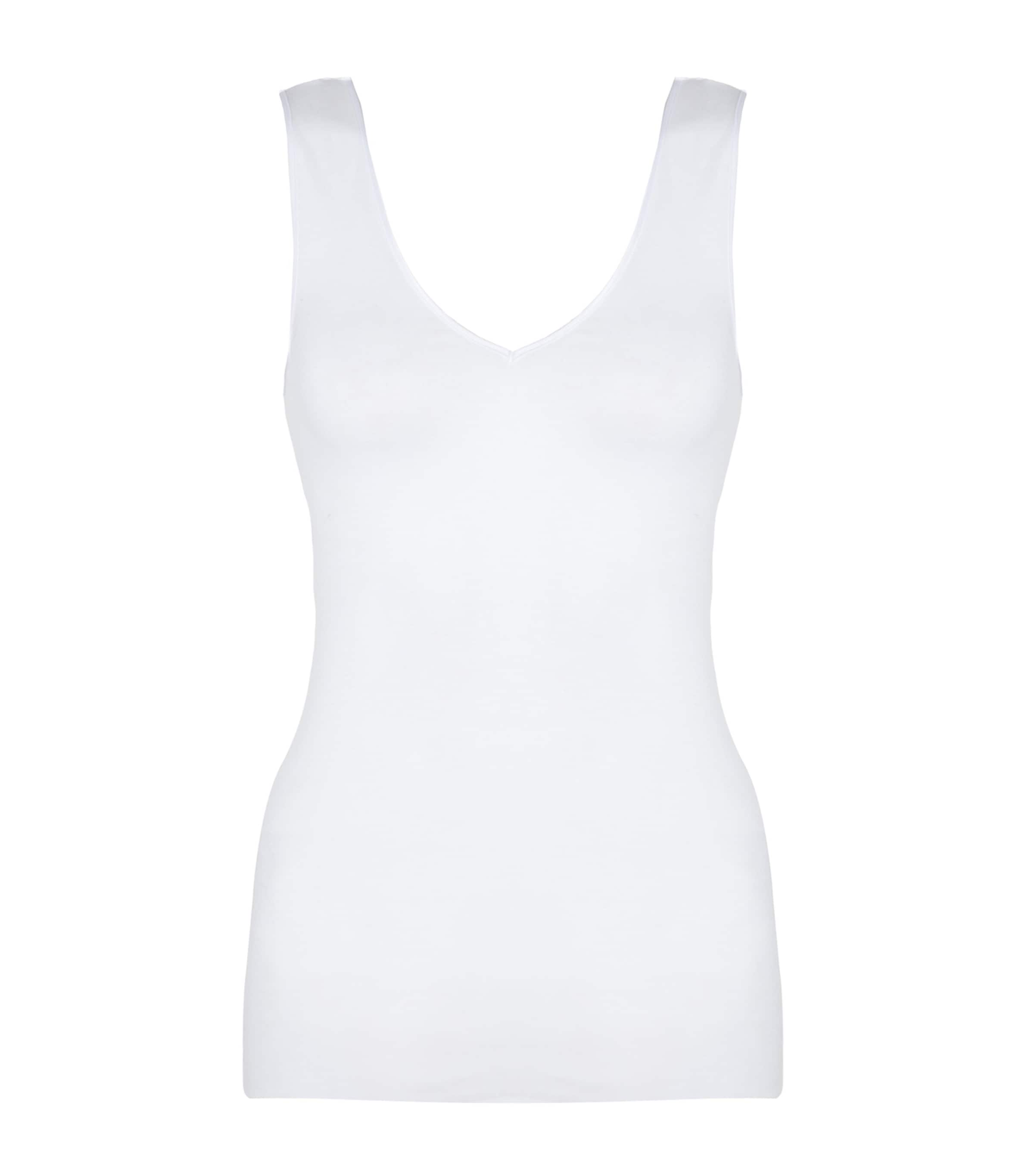 Hanro Cotton Seamless Tank Top In White