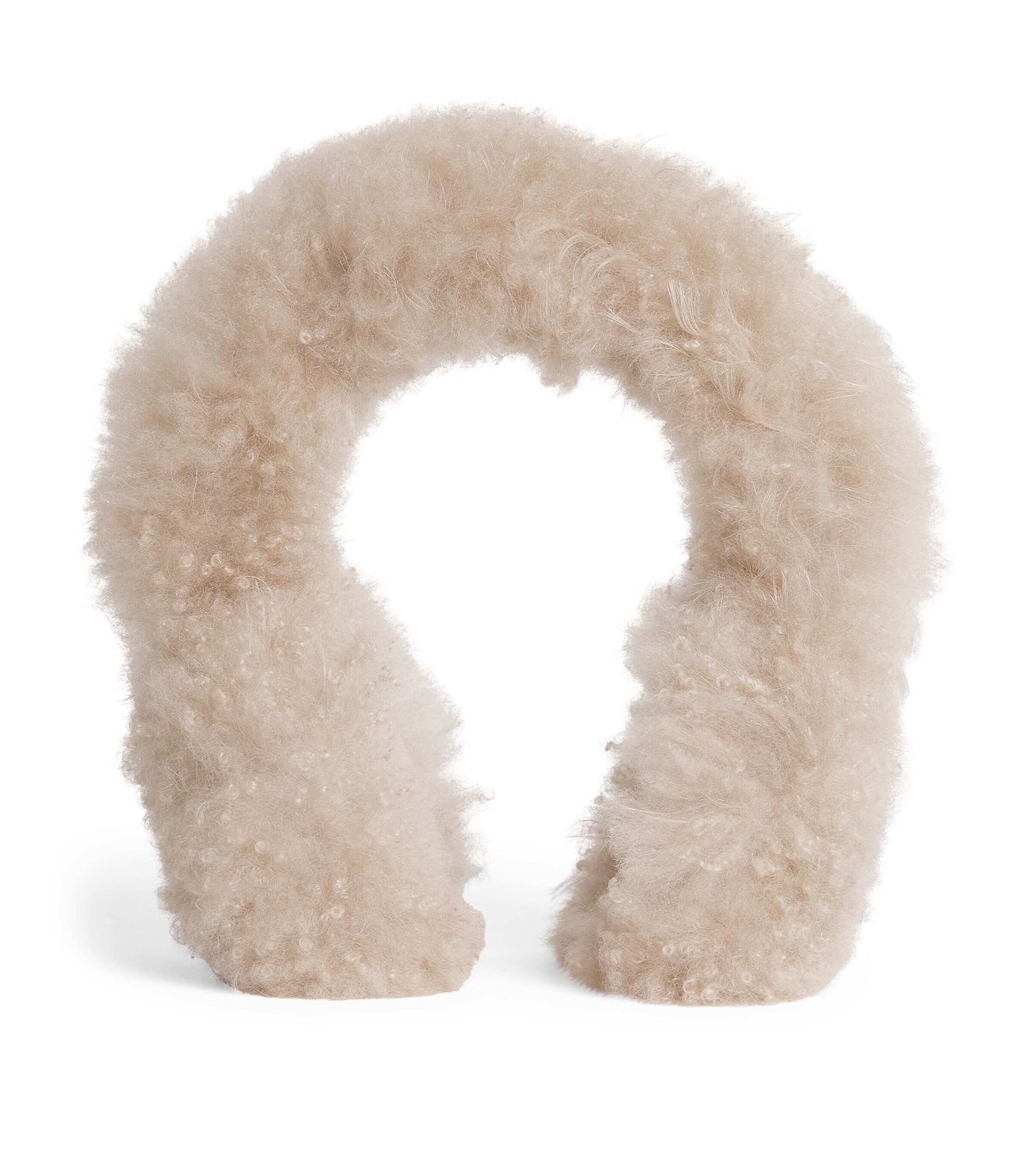 Yves Salomon Womens Lamb Shearling Earmuffs Image 1