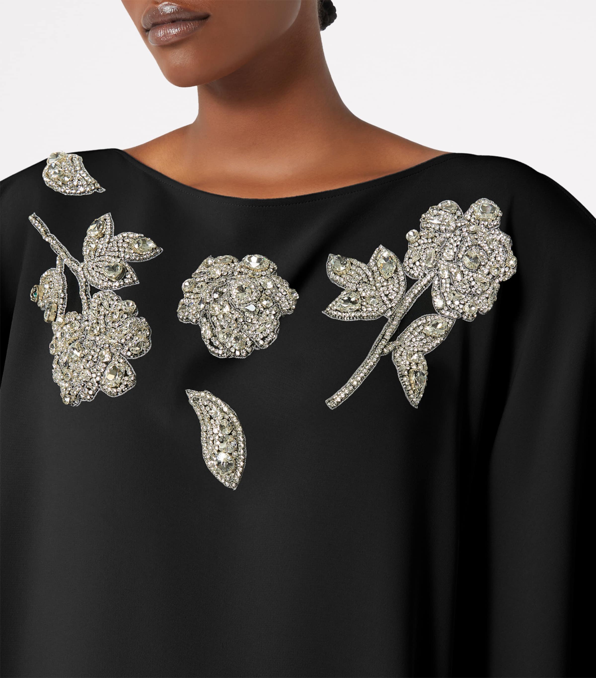 Embellished Kaftan Gown BLACK Image 5