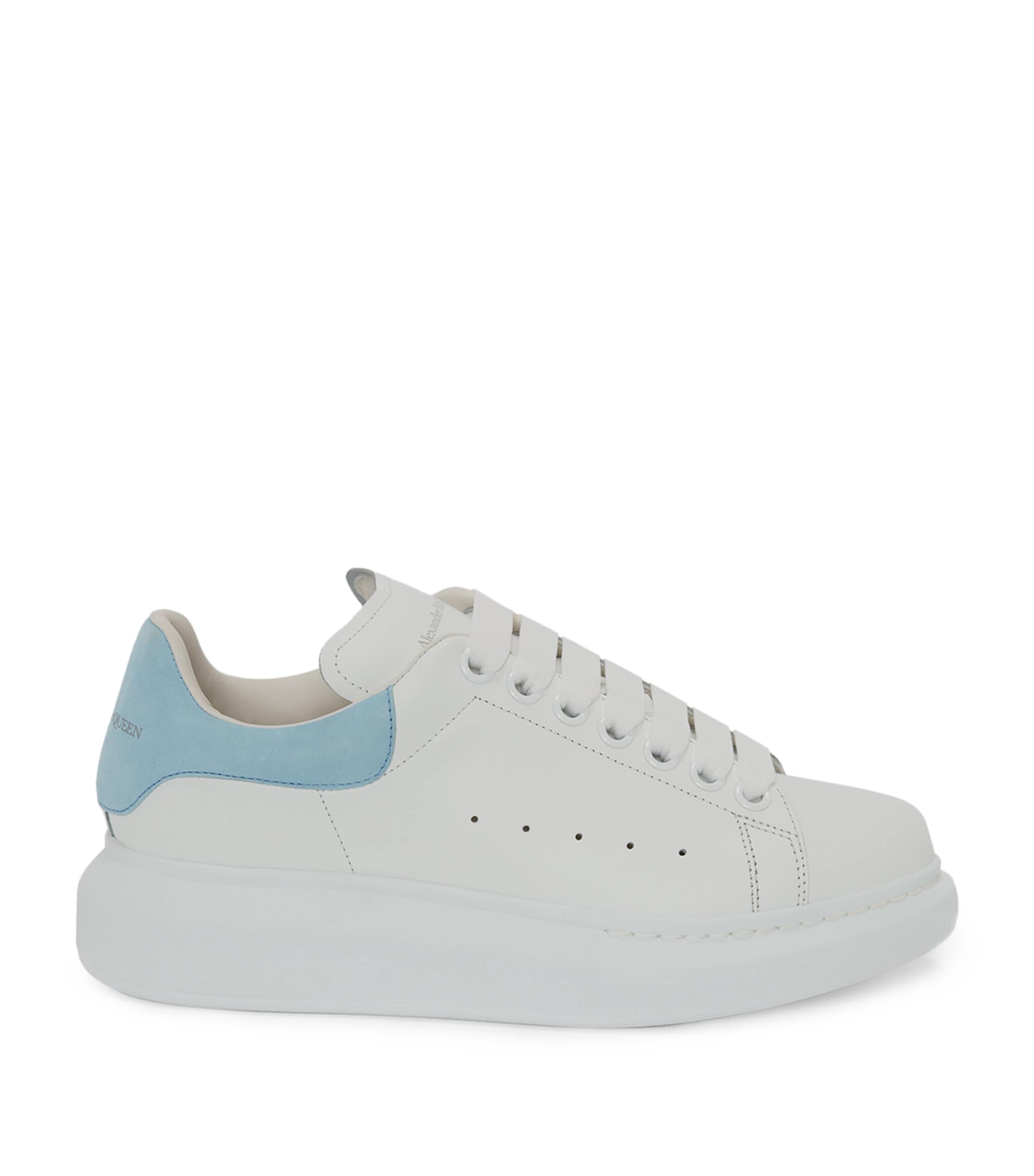 Alexander Mcqueen Leather Oversized Sneakers In Nude