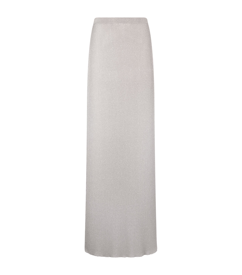 TOM FORD Womens Knitted Micro-Sequin Maxi Skirt Taa Image 1