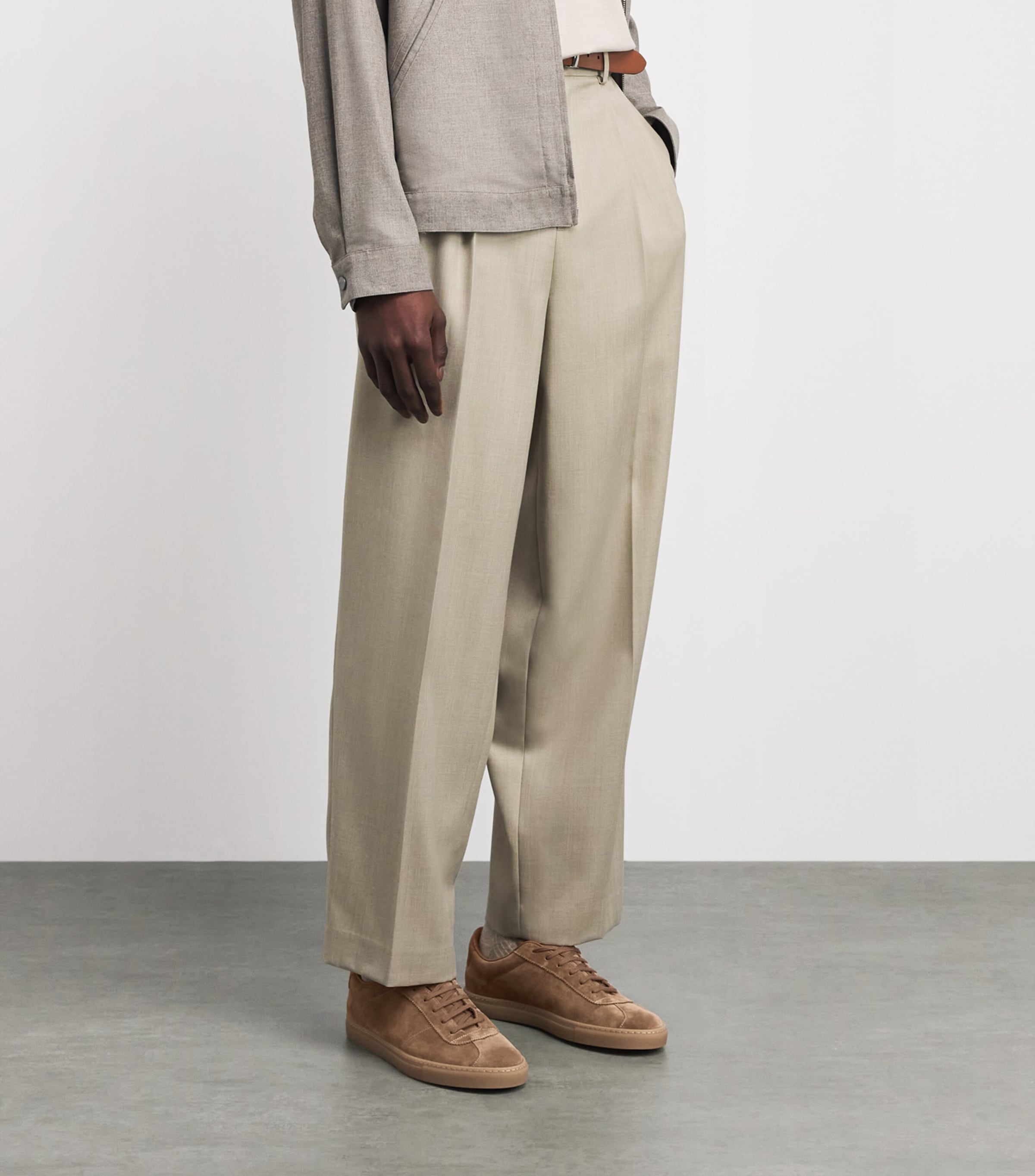 Suede Field Sneakers TAN Image 4