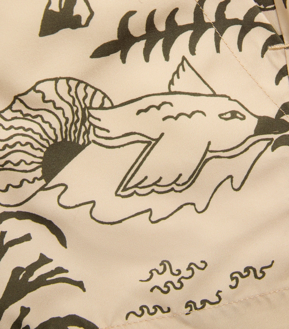 Poplan Print Swim Shorts (4-12 Years) 03 BEIGE Image 3