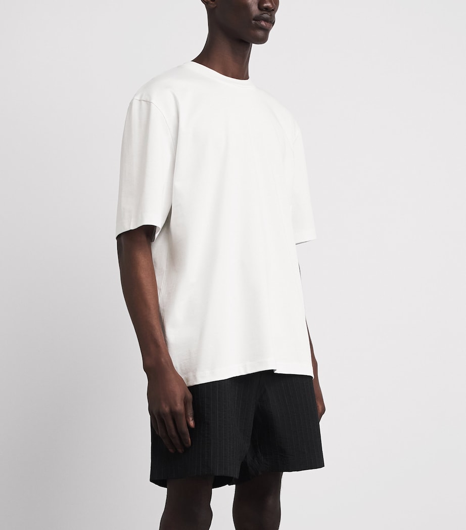 Studio Nicholson Mens Cotton Bric T-Shirt Optic White Image 4