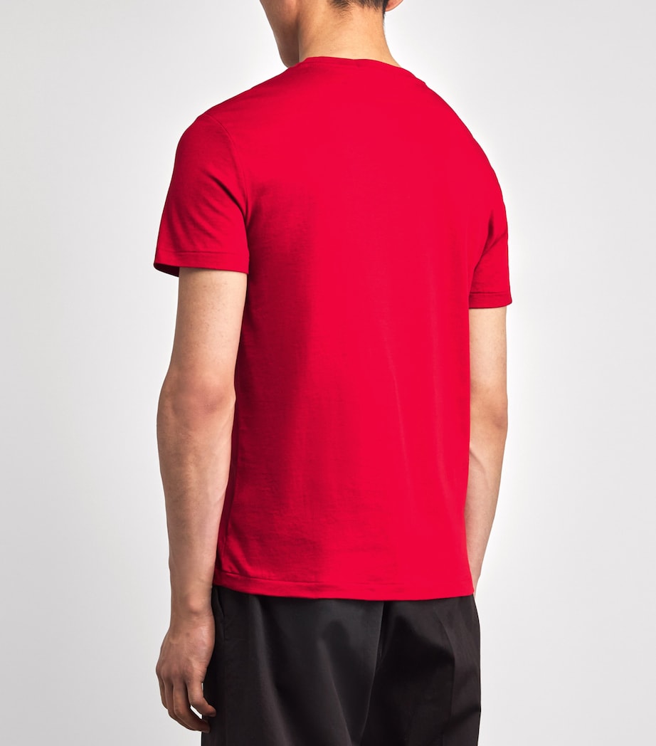 Polo Ralph Lauren Mens Cotton Polo Bear T-Shirt Red Image 4