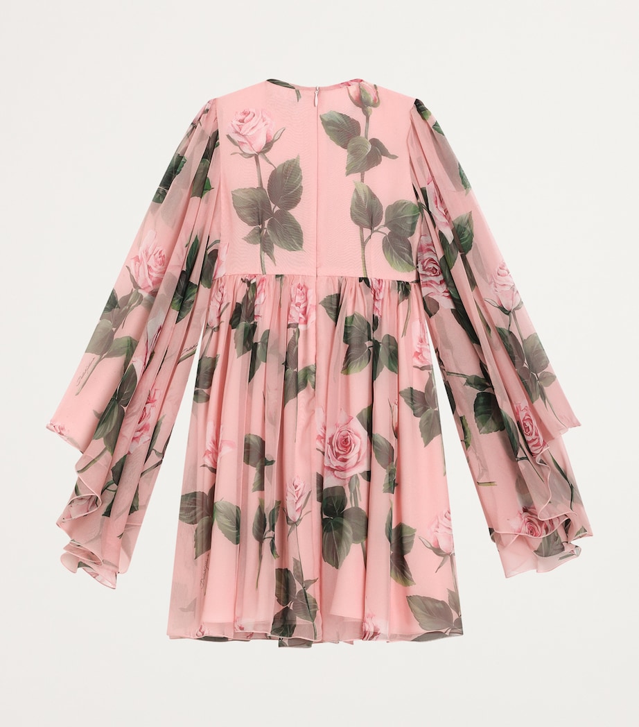 Silk Chiffon Floral Dress (8-12+ Years) HF5IZ-ROSE Image 2