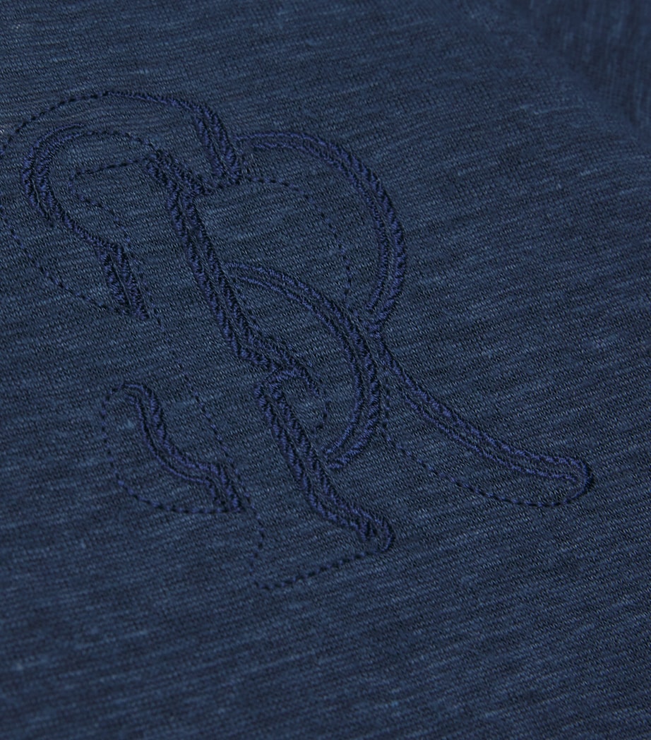 Stefano Ricci Kids Linen Embroidered Monogram T-Shirt (4-16 Years) Image 3