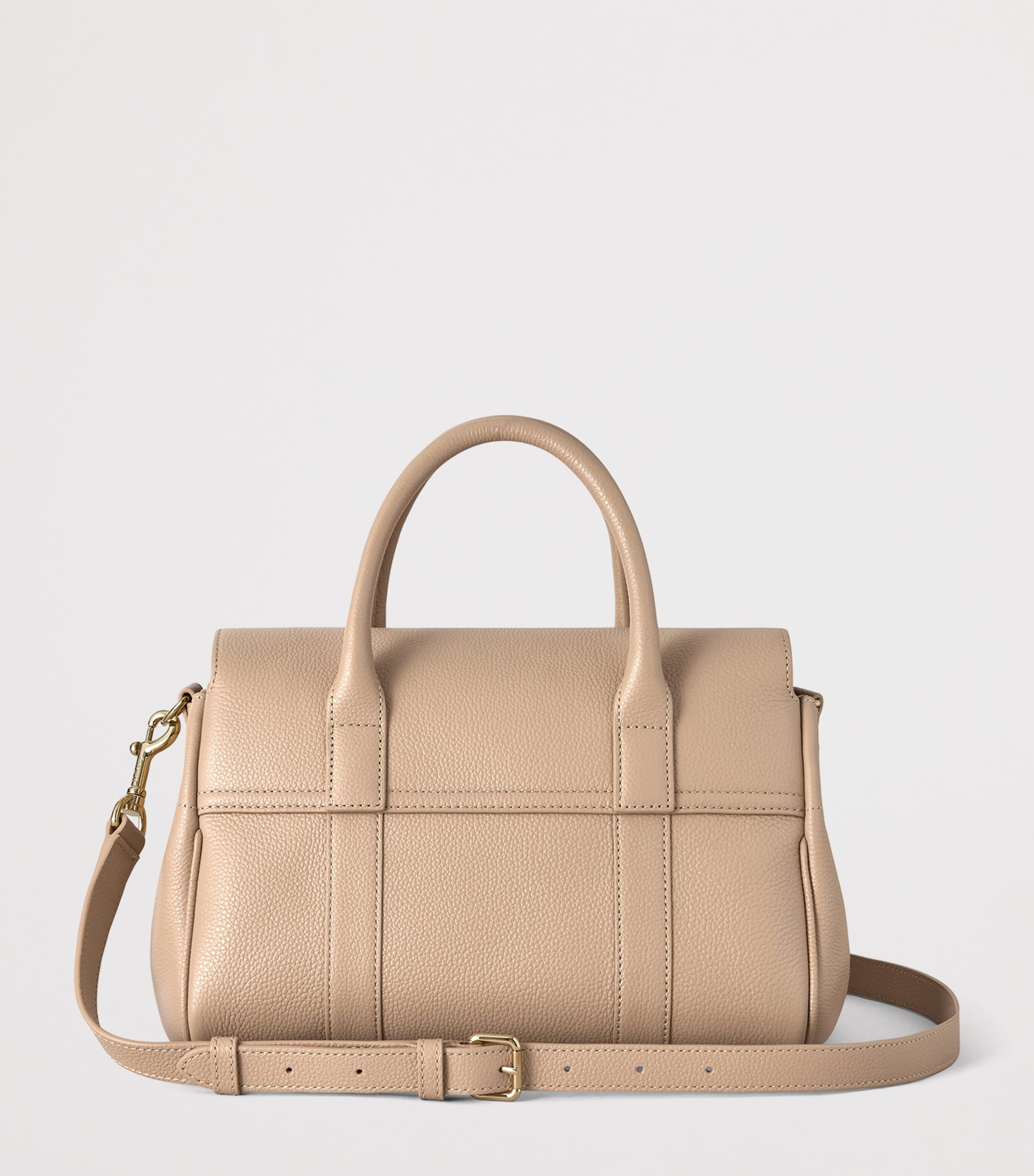 Mulberry Small Leather Bayswater Satchel Bag Crumpet Image 4