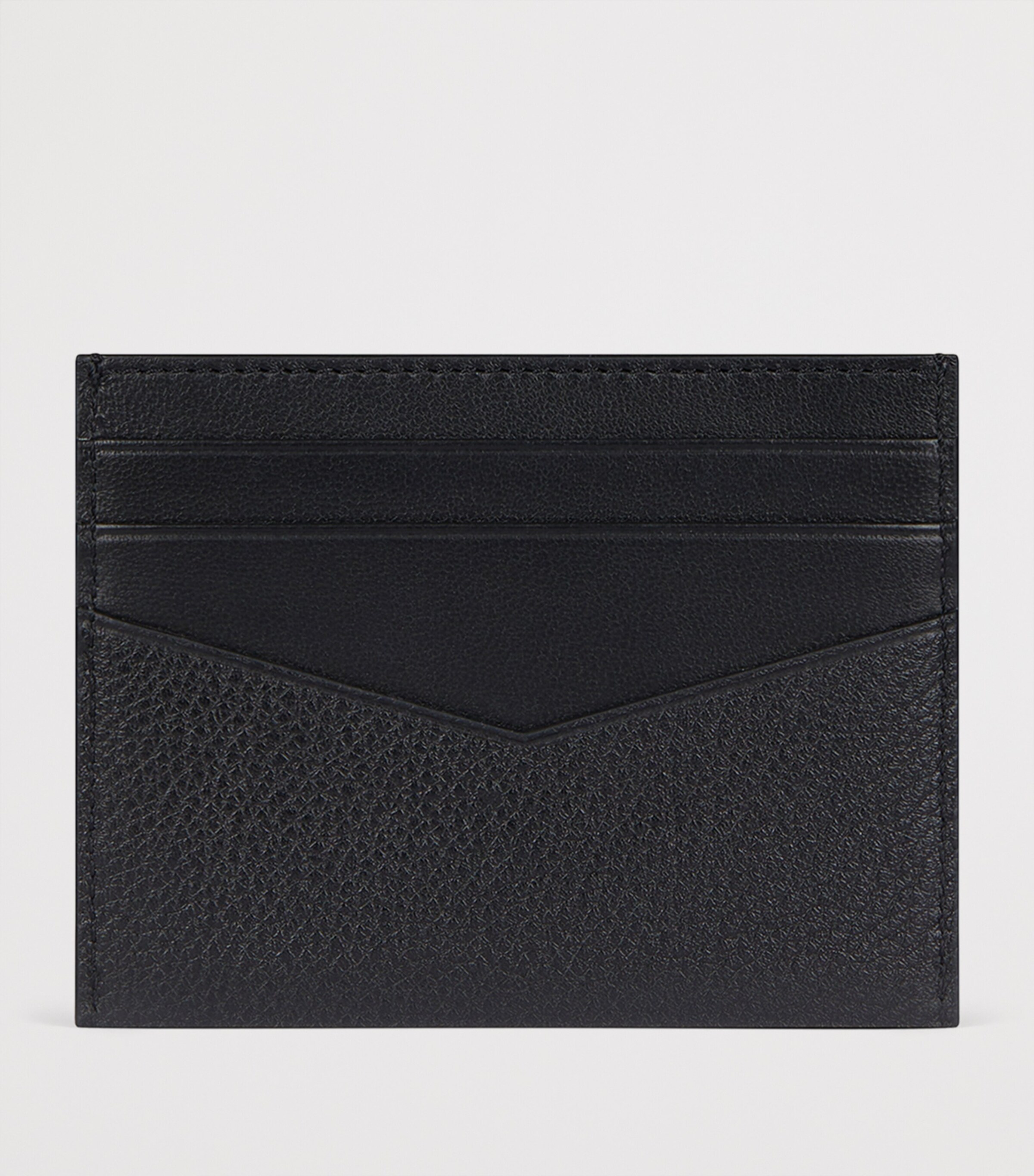 Leather 2X3CC Card Holder BLACK Image 2