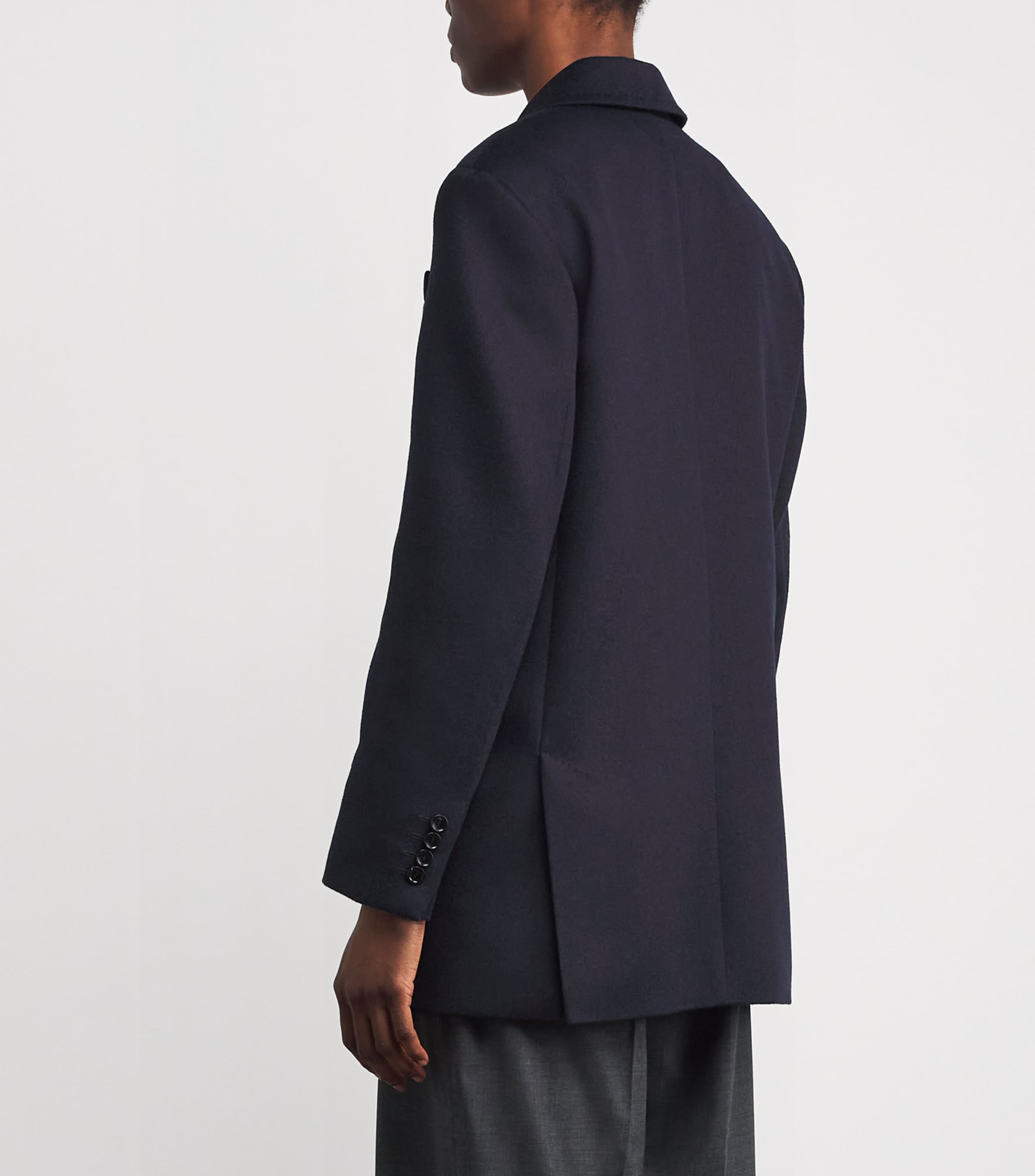 Camel Hair Double-Breasted Blazer ULTRAMARINE Image 4