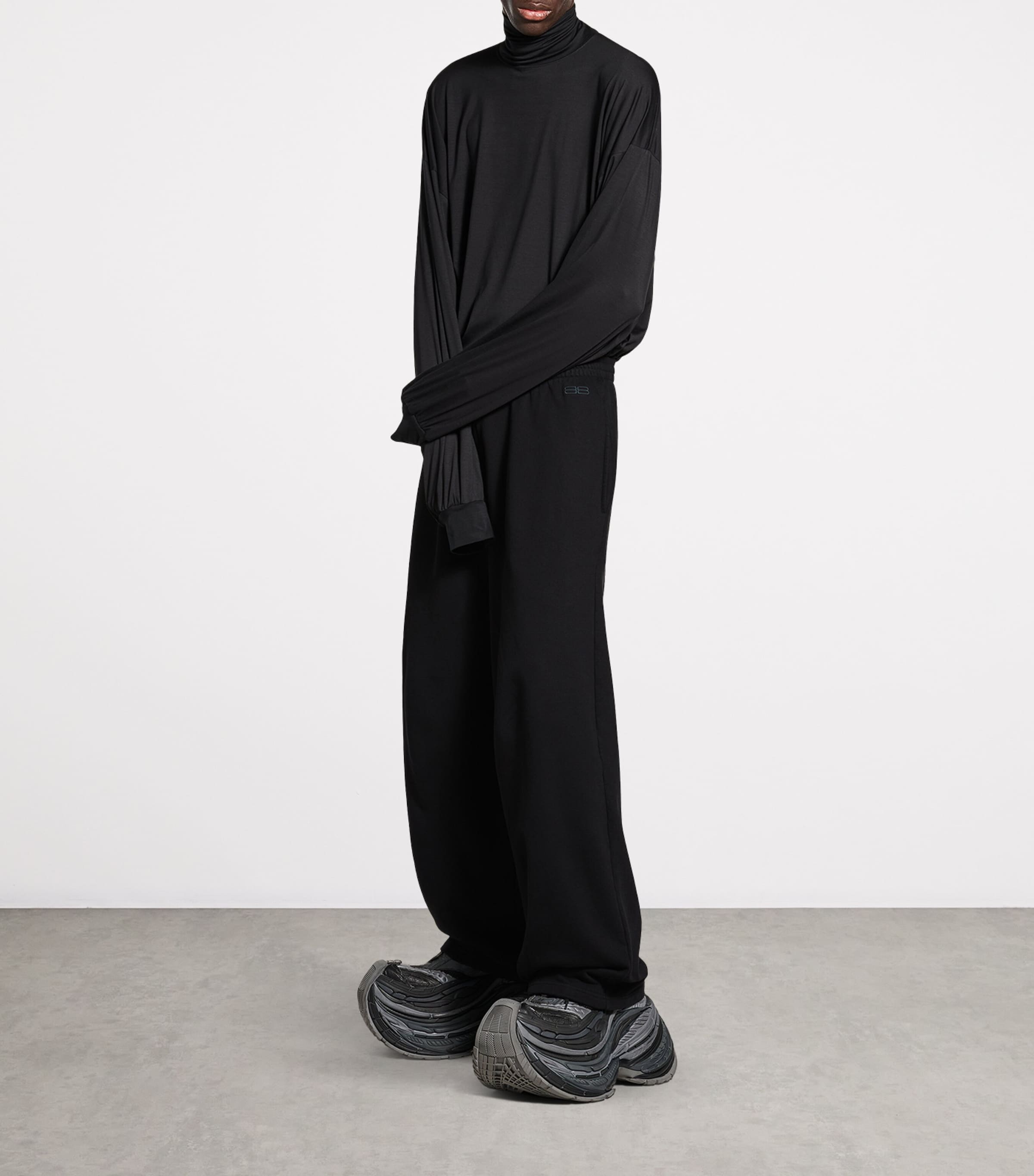 BALENCIAGA ワイドチノパンツ BALENCIAGA Wide-Leg Colour-Block Cotton-Blend Shell Track Pants