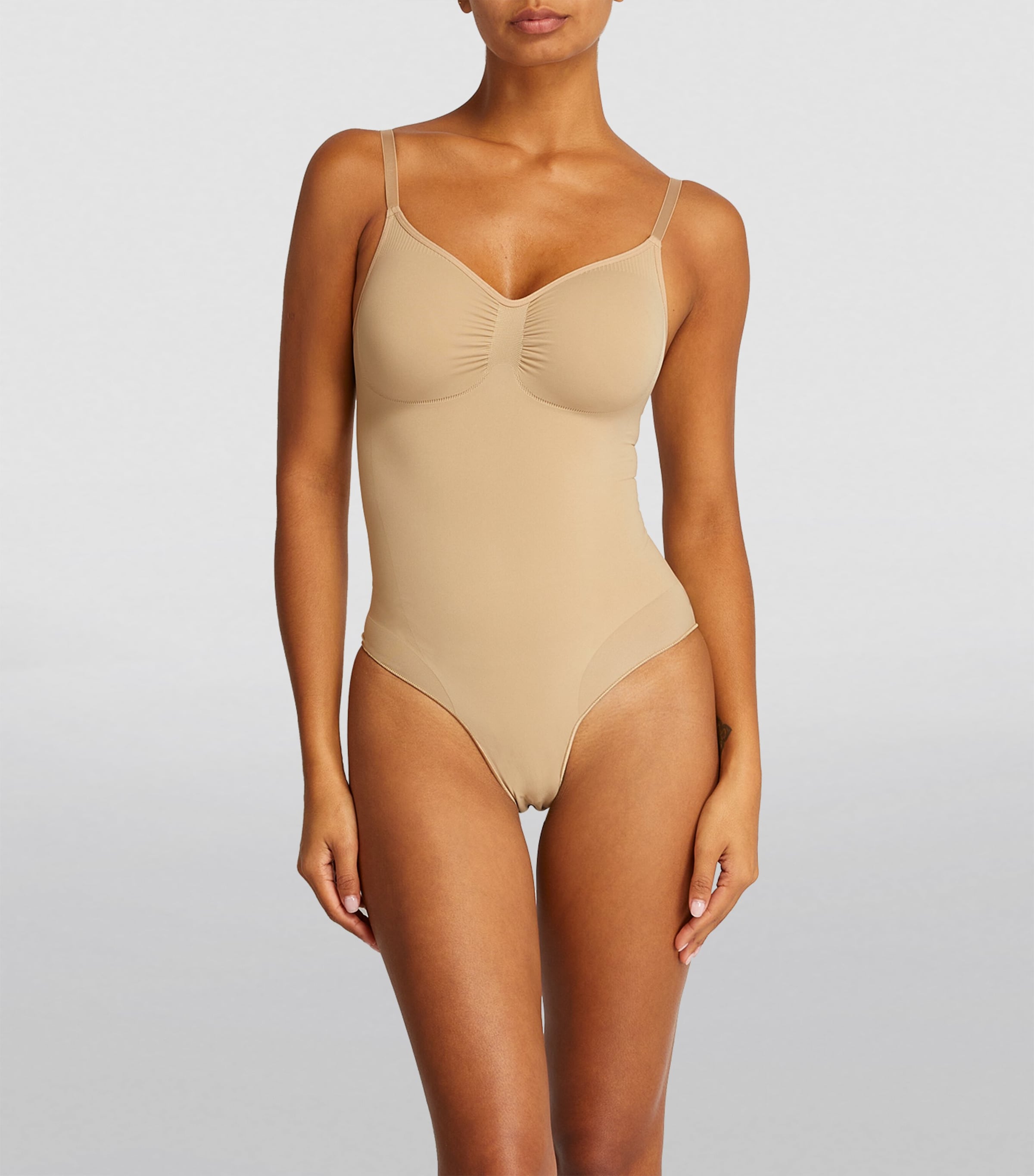 Seamless Sculpt Briefs Bodysuit CLAY Image 2