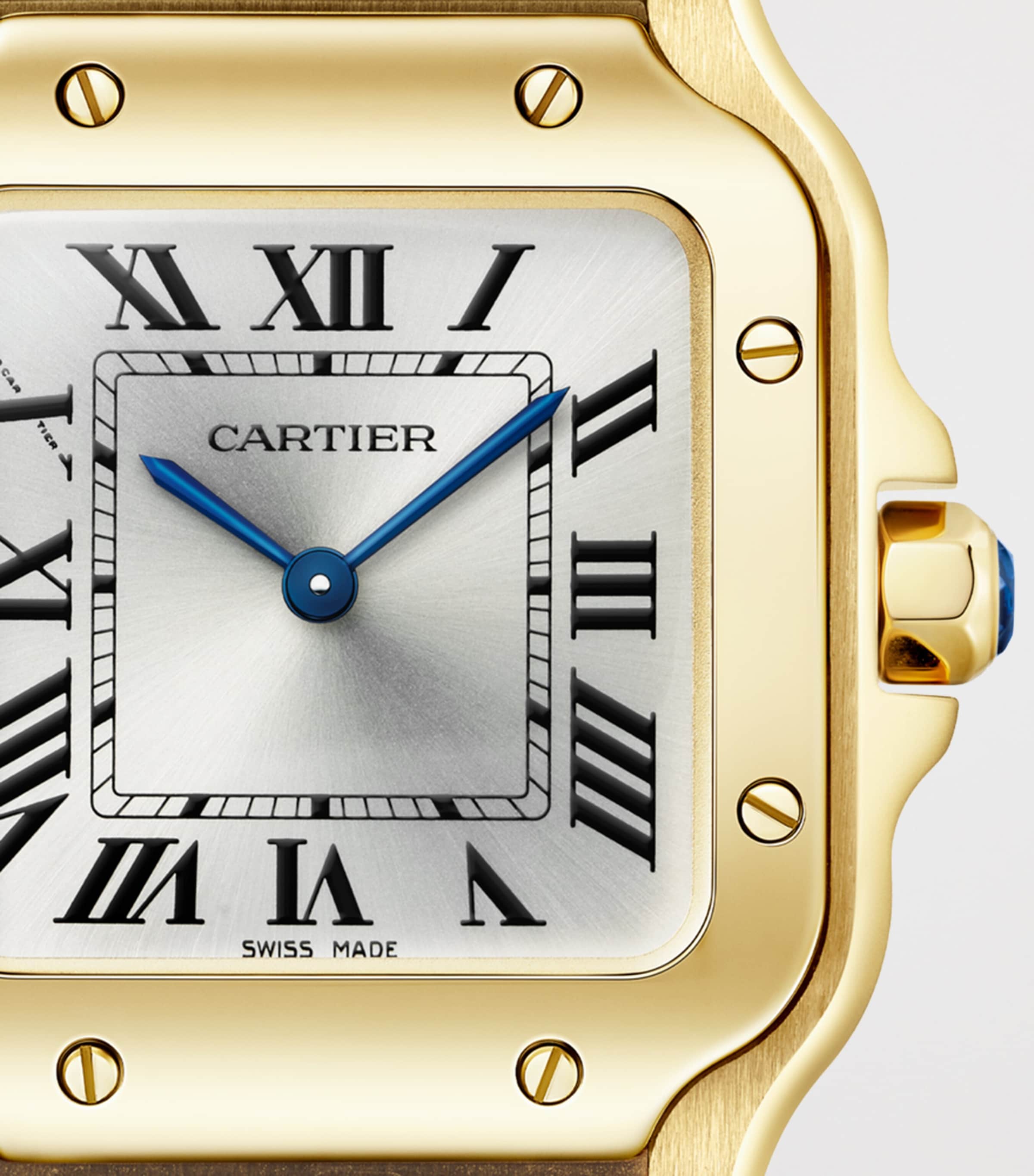Cartier Small Yellow Gold Santos de Cartier Watch 34.5mm Yellow Gold Image 7