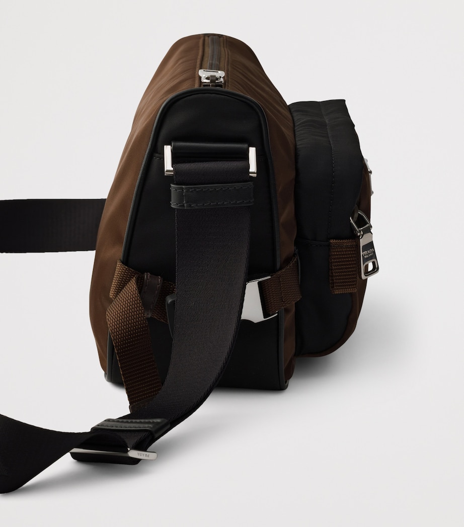 Prada Re-Nylon and Leather Shoulder Bag Image 5