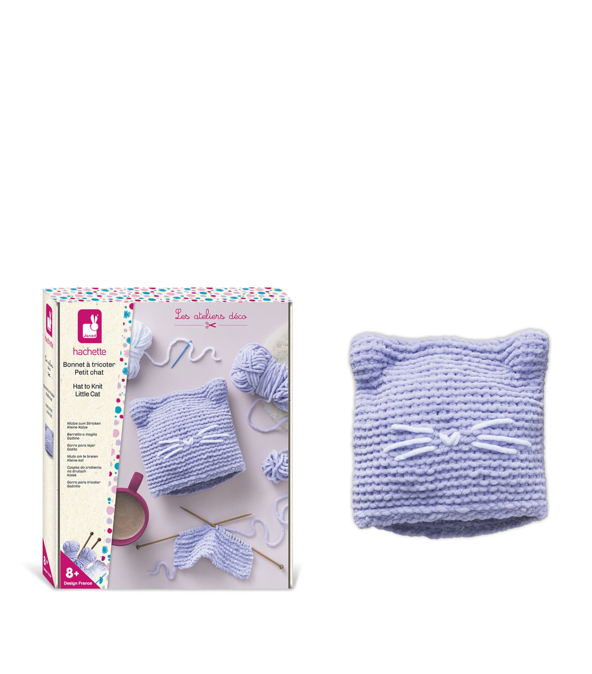 Janod Knitting Kitten Hat Creative Kit Image 2