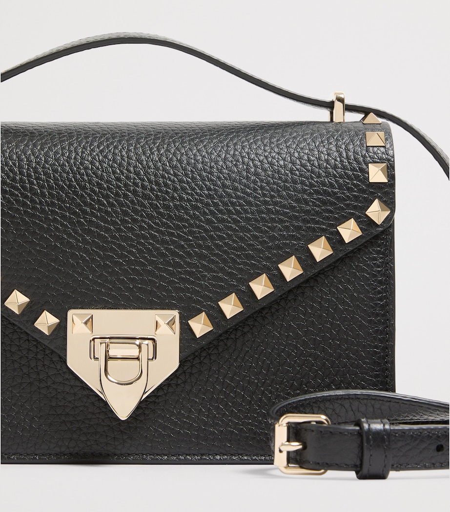Valentino Garavani Grained Leather Rockstud Shoulder Bag Image 6
