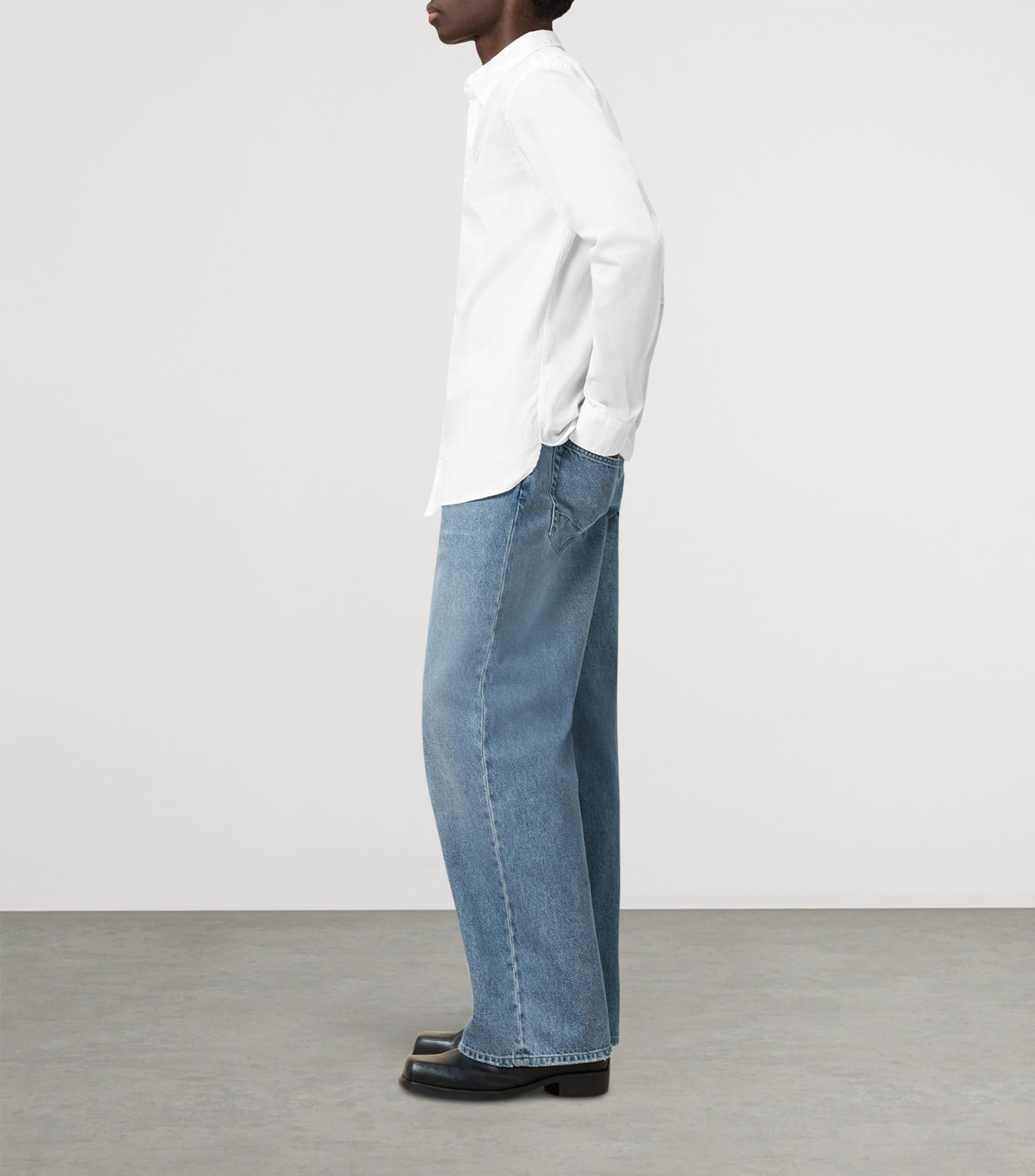 Stretch-Cotton Hawthorne Shirt WHITE Image 4