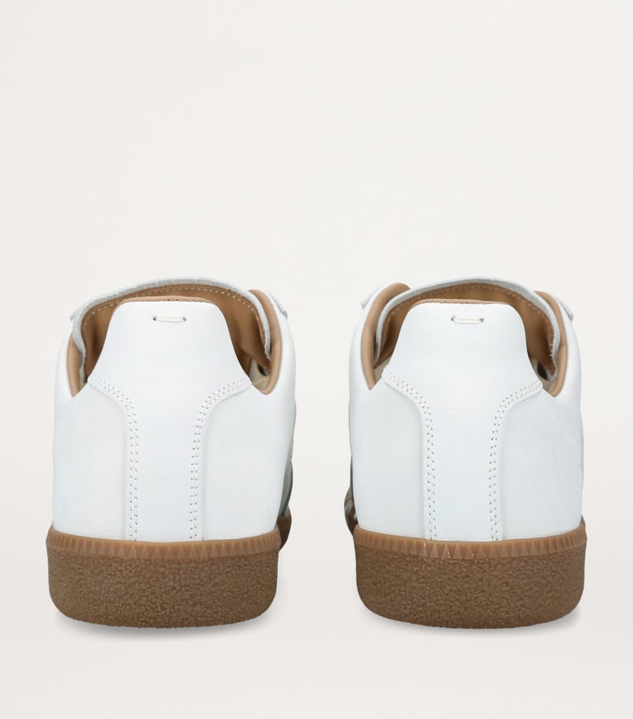 Maison Margiela Leather Paint-Detail Replica Sneakers White/oth Image 2