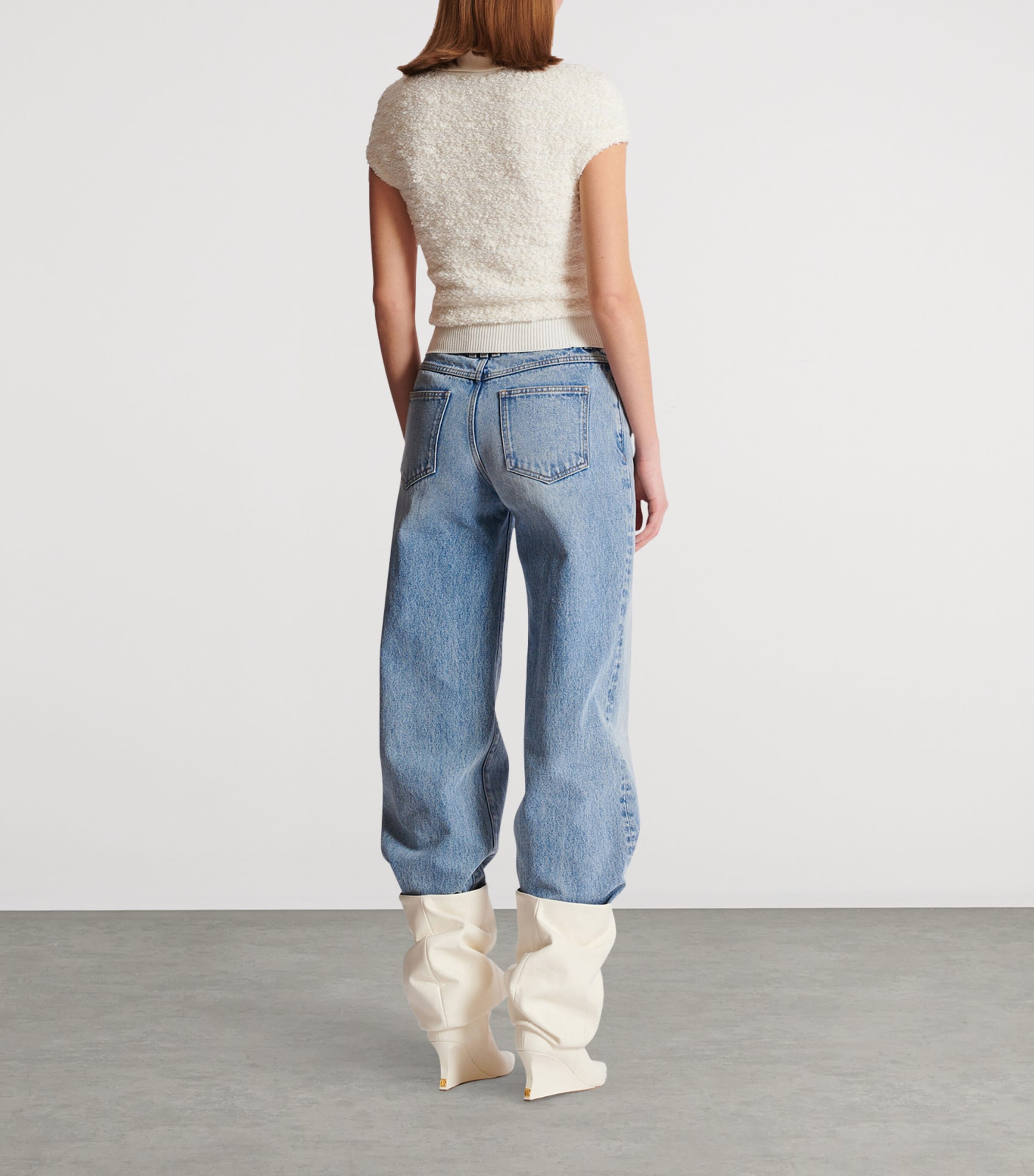 Tweed Half-Zip Top 0KA NATUREL Image 5