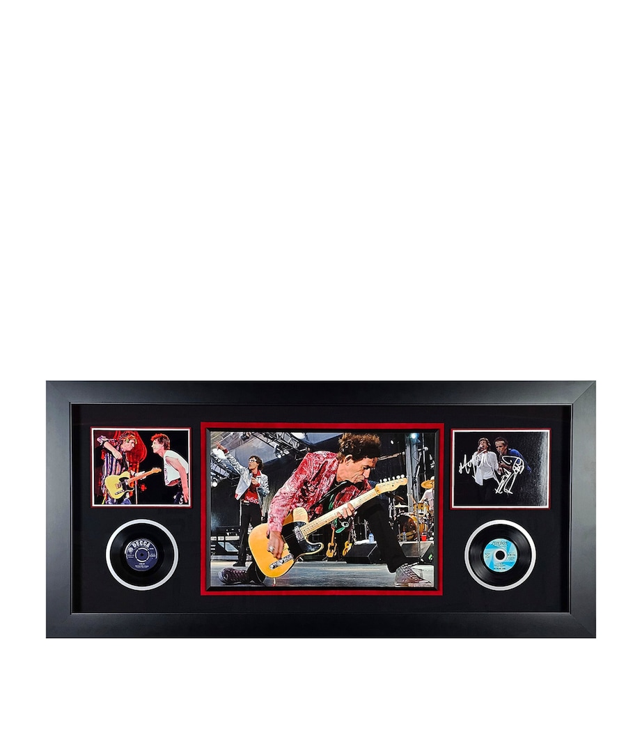 Leipzig Galleries Rolling Stones Mick Jagger and Keith Richards Signed Display Image 1