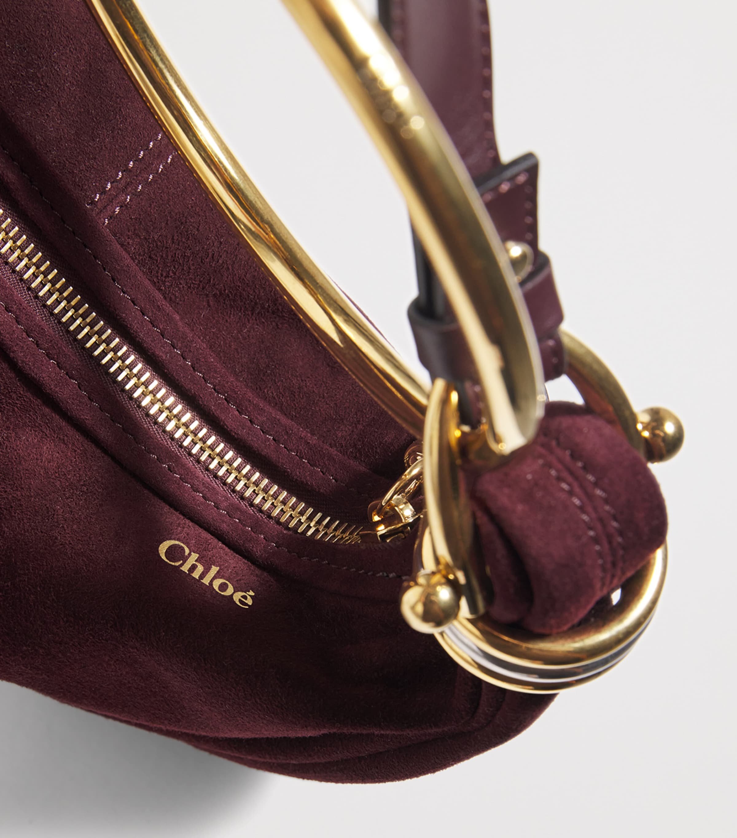 Mini Suede Bracelet Top-Handle Bag DEEP VIOLINE Image 4