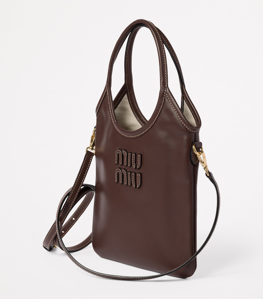 Leather Ivy Top-Handle Bag F0NBL Image 3
