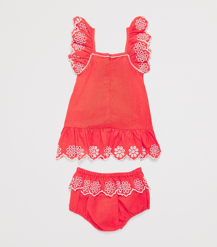 Stella McCartney Kids Broderie Anglaise Dress and Bloomers Set (3-36 Months) Image 2