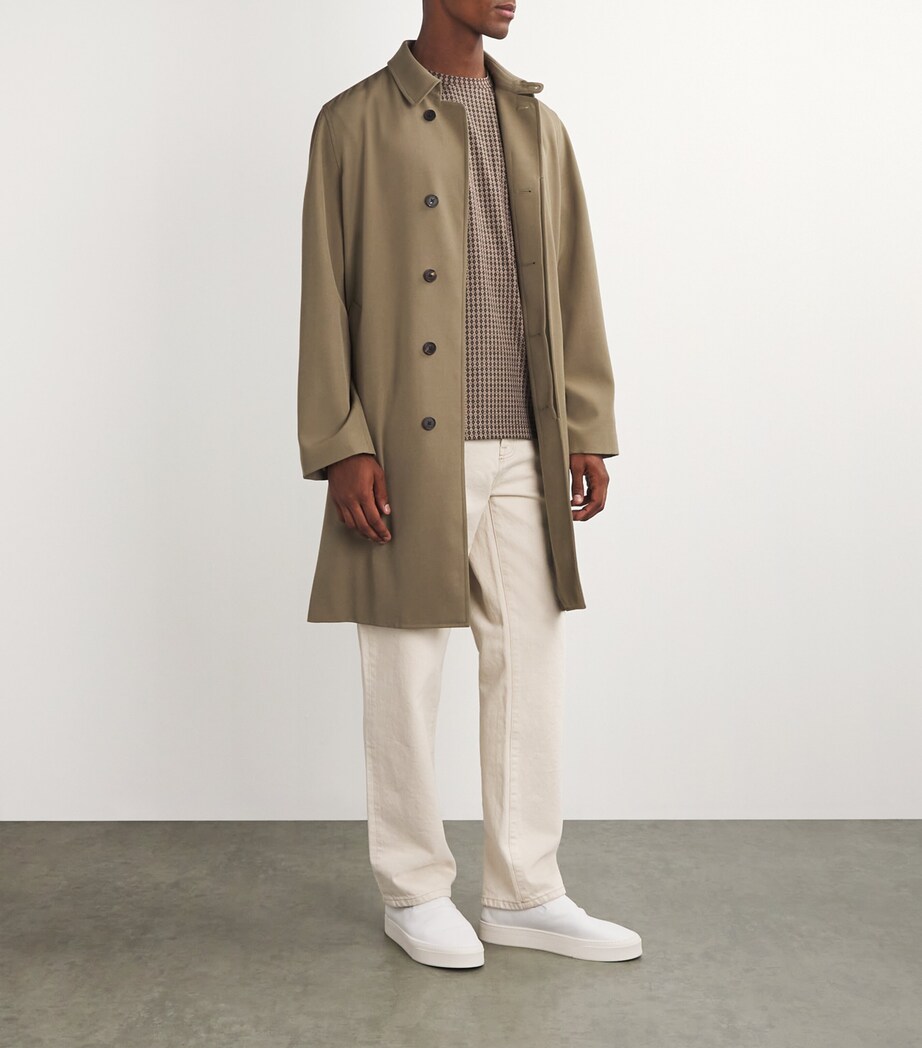 Silk-Cotton Geometric Print T-Shirt F6007 Image 2