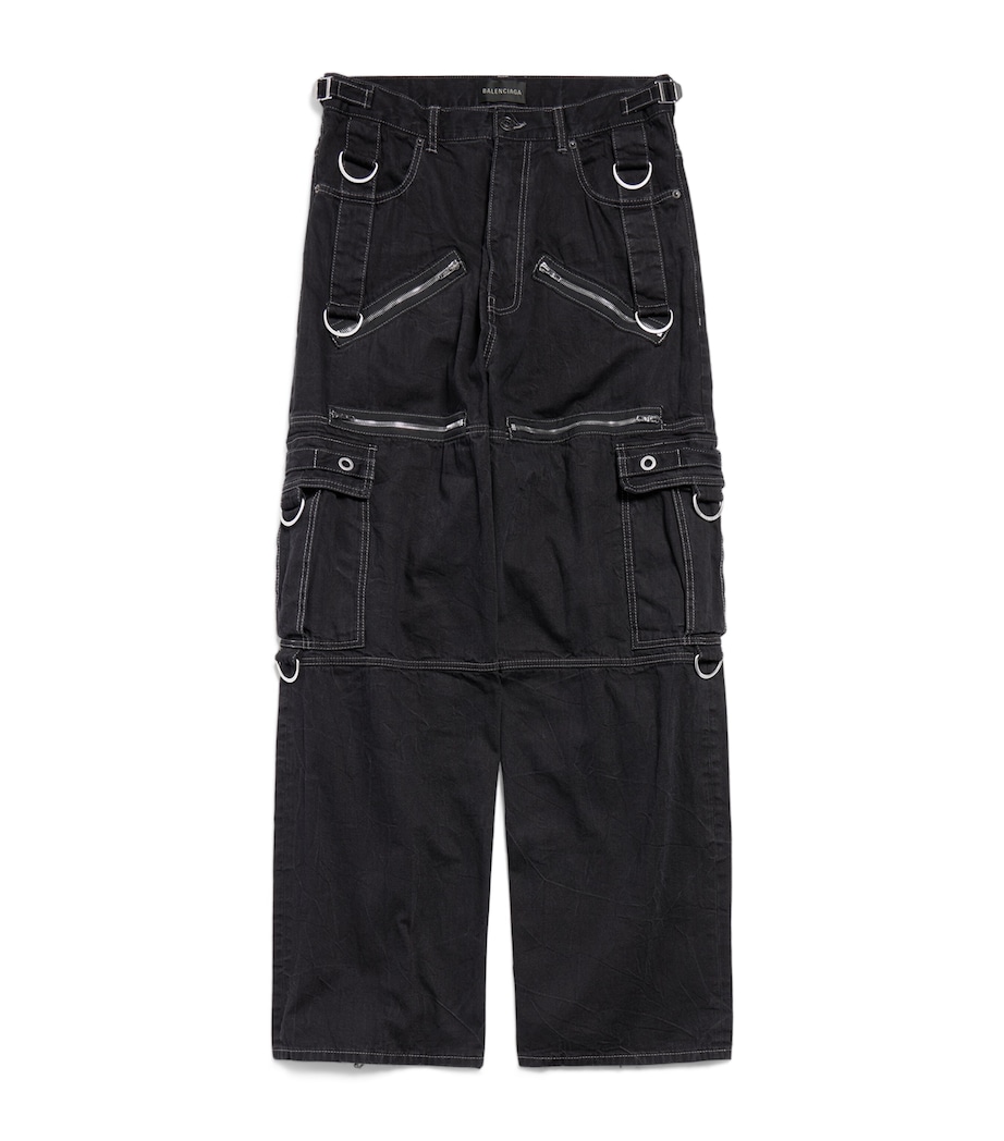 Denim D-Ring Cargo Trousers 1071 Image 1