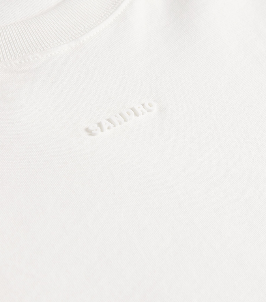Cotton Logo T-Shirt OPTIC WHITE Image 5