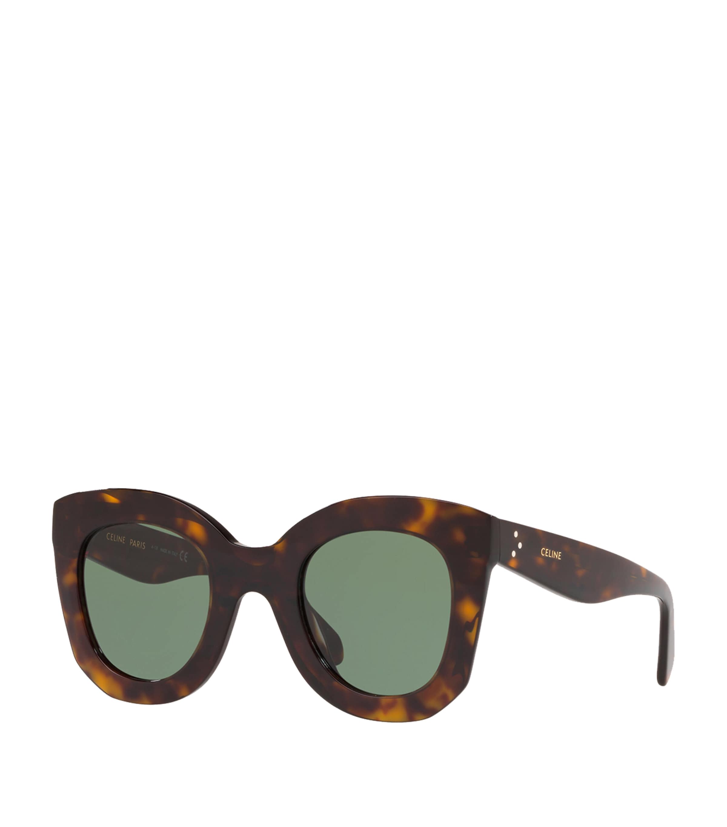 Tortoiseshell Rectangular Sunglasses BROWN Image 2
