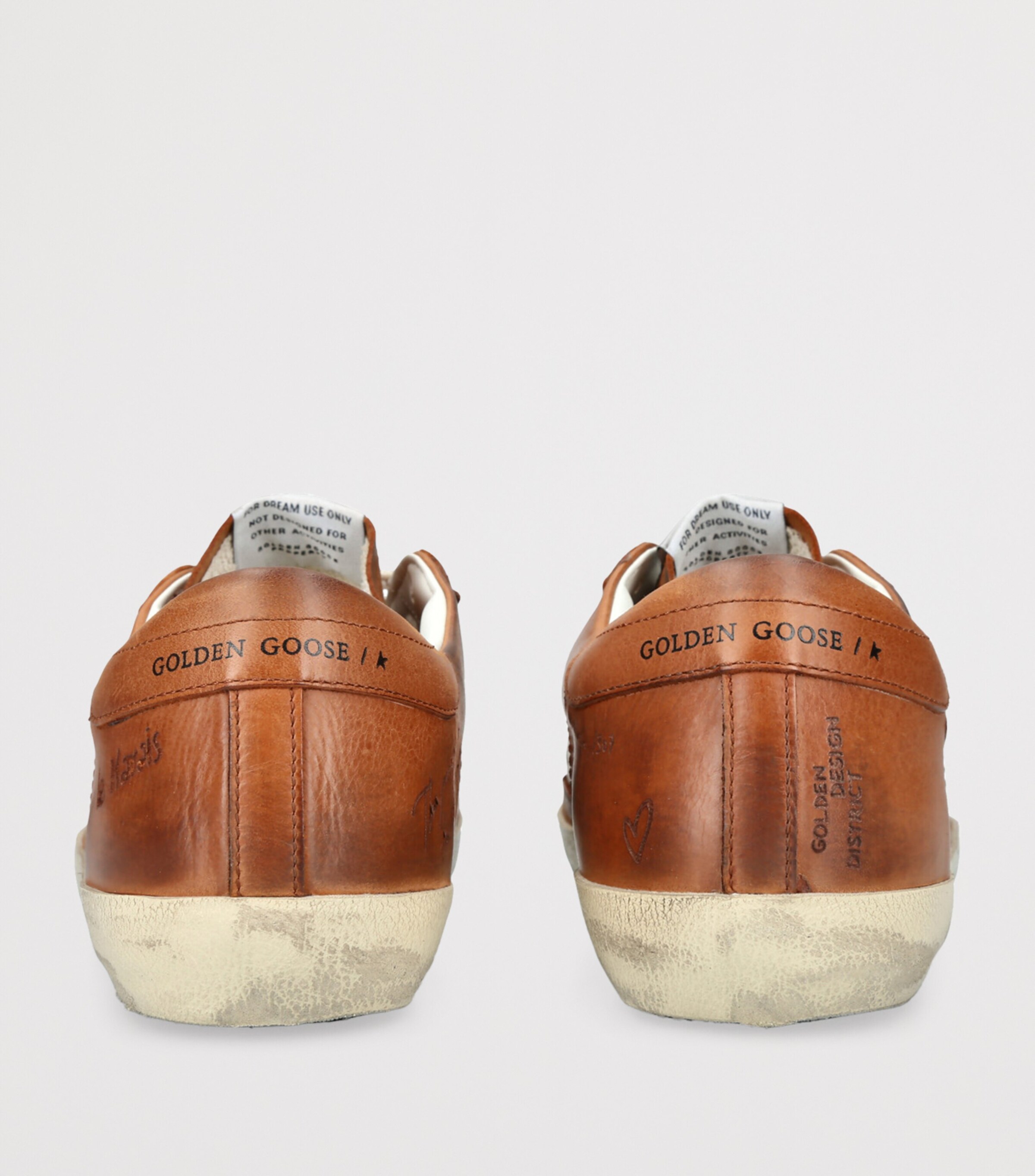 Leather Super-Star Sneakers TAN Image 2