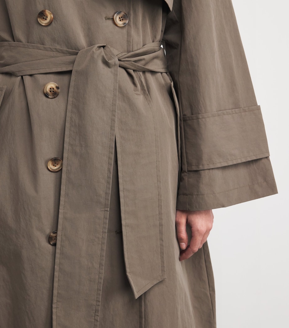 Cotton-Blend Siena Trench Coat MUD Image 6