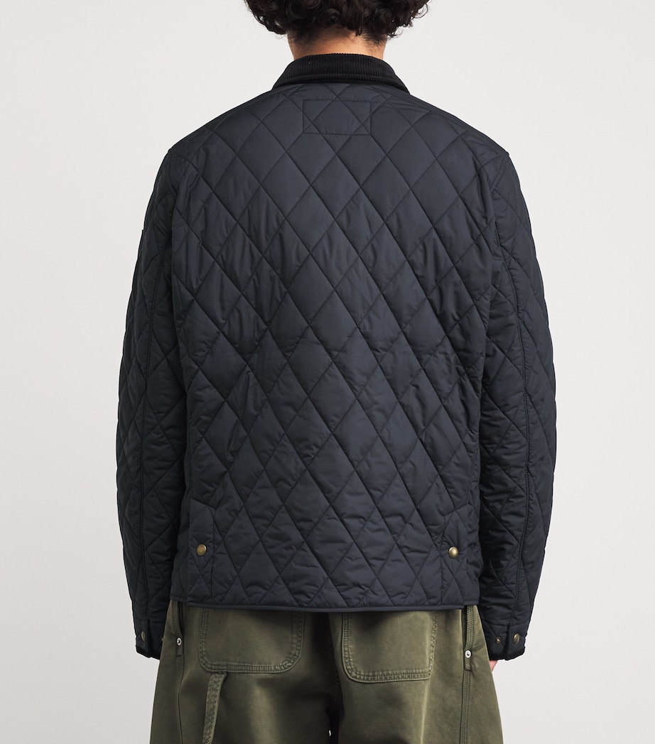 Water-Repellent Quilted Beaton Jacket BLACK Image 4