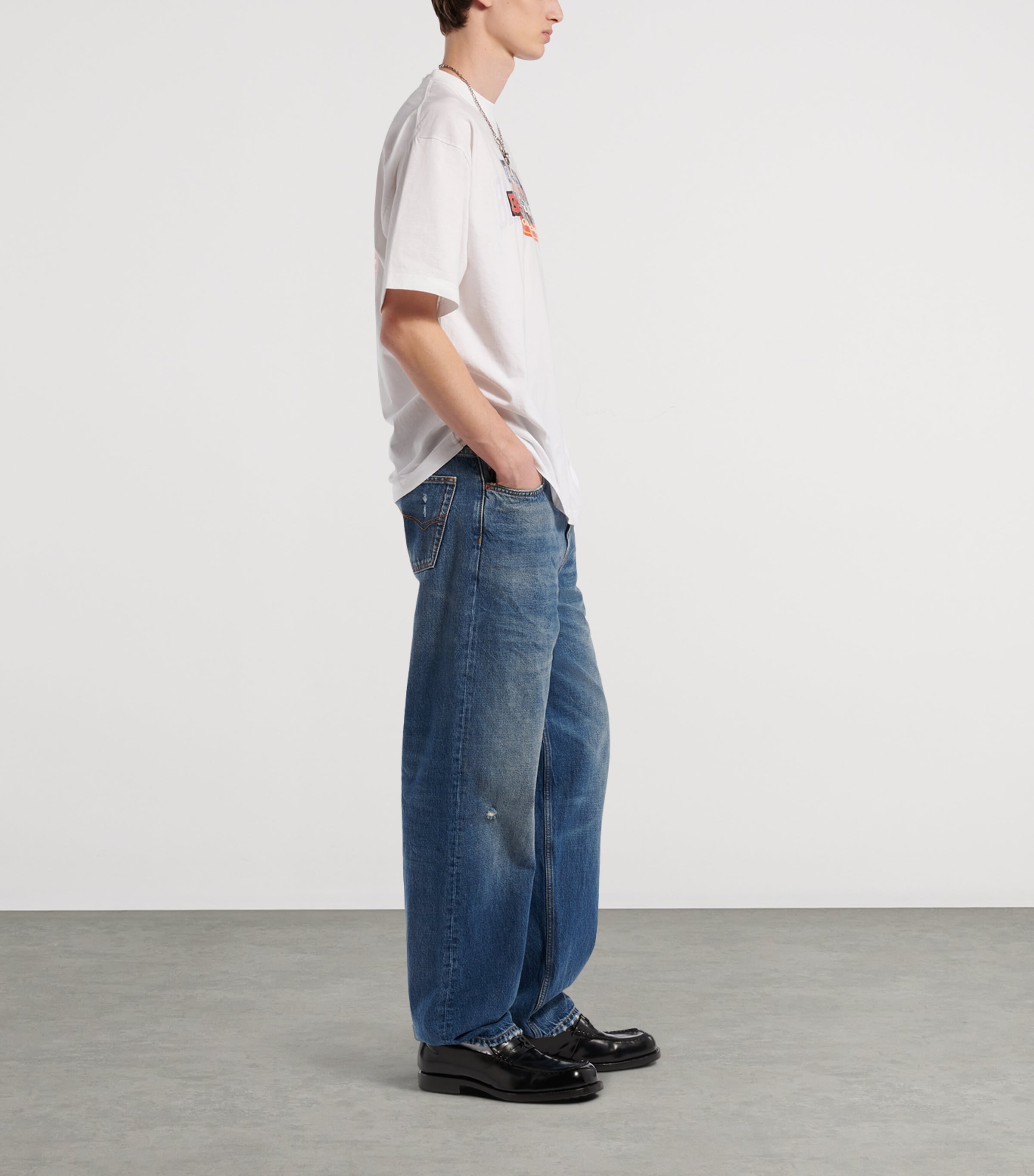 Balenciaga Mens Bumper Sticker T-Shirt Image 4
