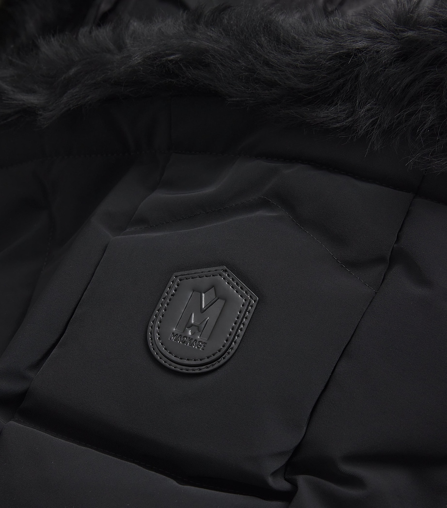 Down Fox Fur-Trim Elita-ZR Ski Jacket BLACK Image 5