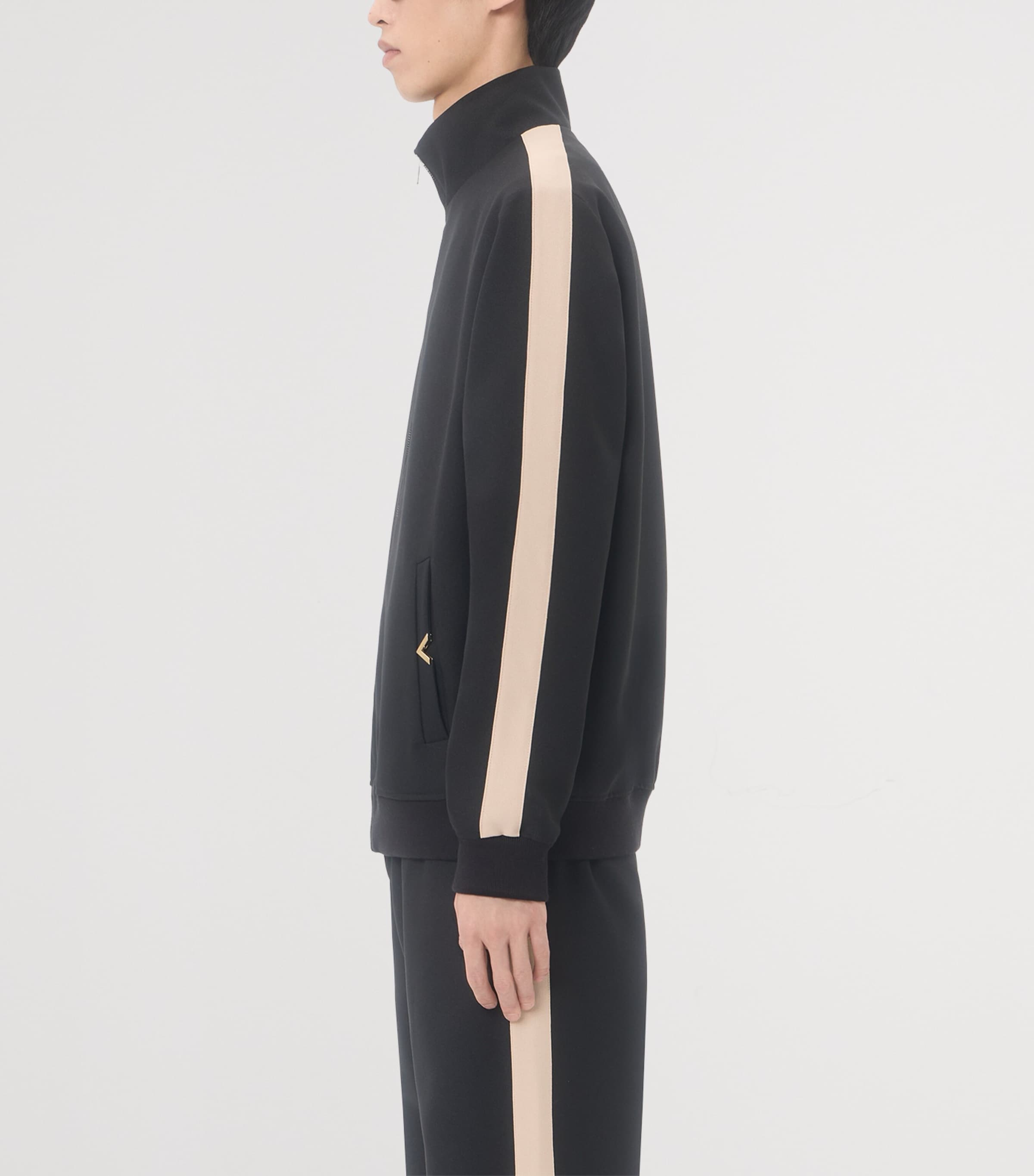 Valentino Garavani Mens Jersey VGold Track Jacket Image 3