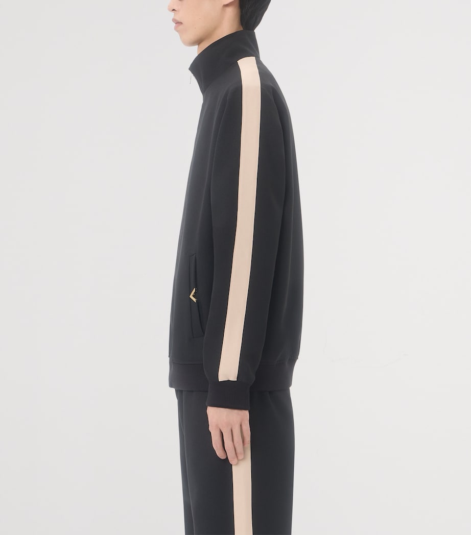 Valentino Garavani Mens Jersey VGold Track Jacket Image 3