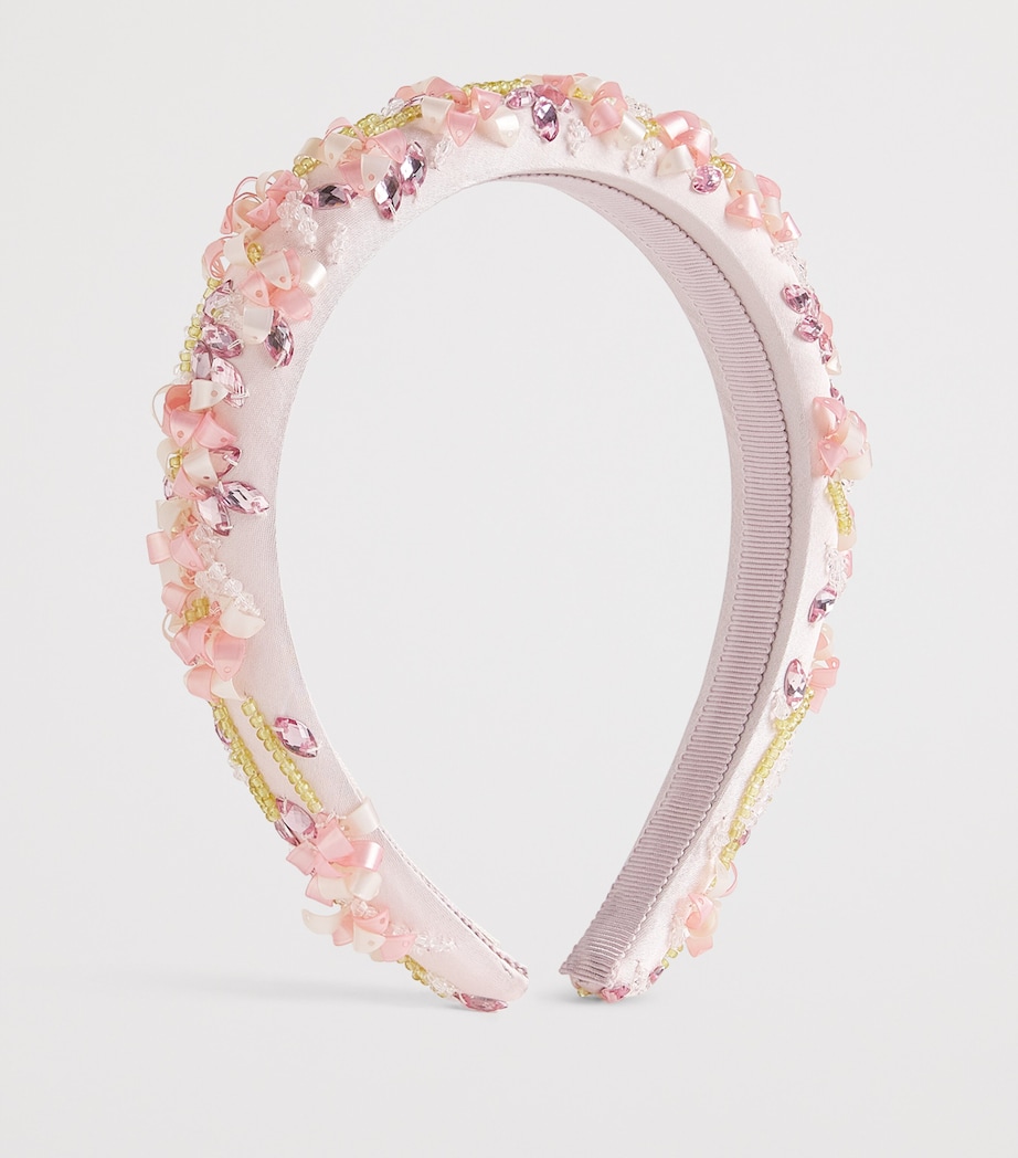 Oleander Embellished Headband BLUSH Image 2