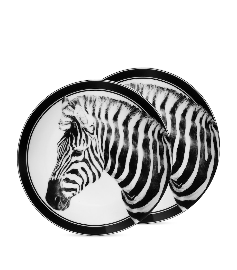 Set of Two Zebra Dessert Plates (19cm) UZ004 ZEBRA Image 3