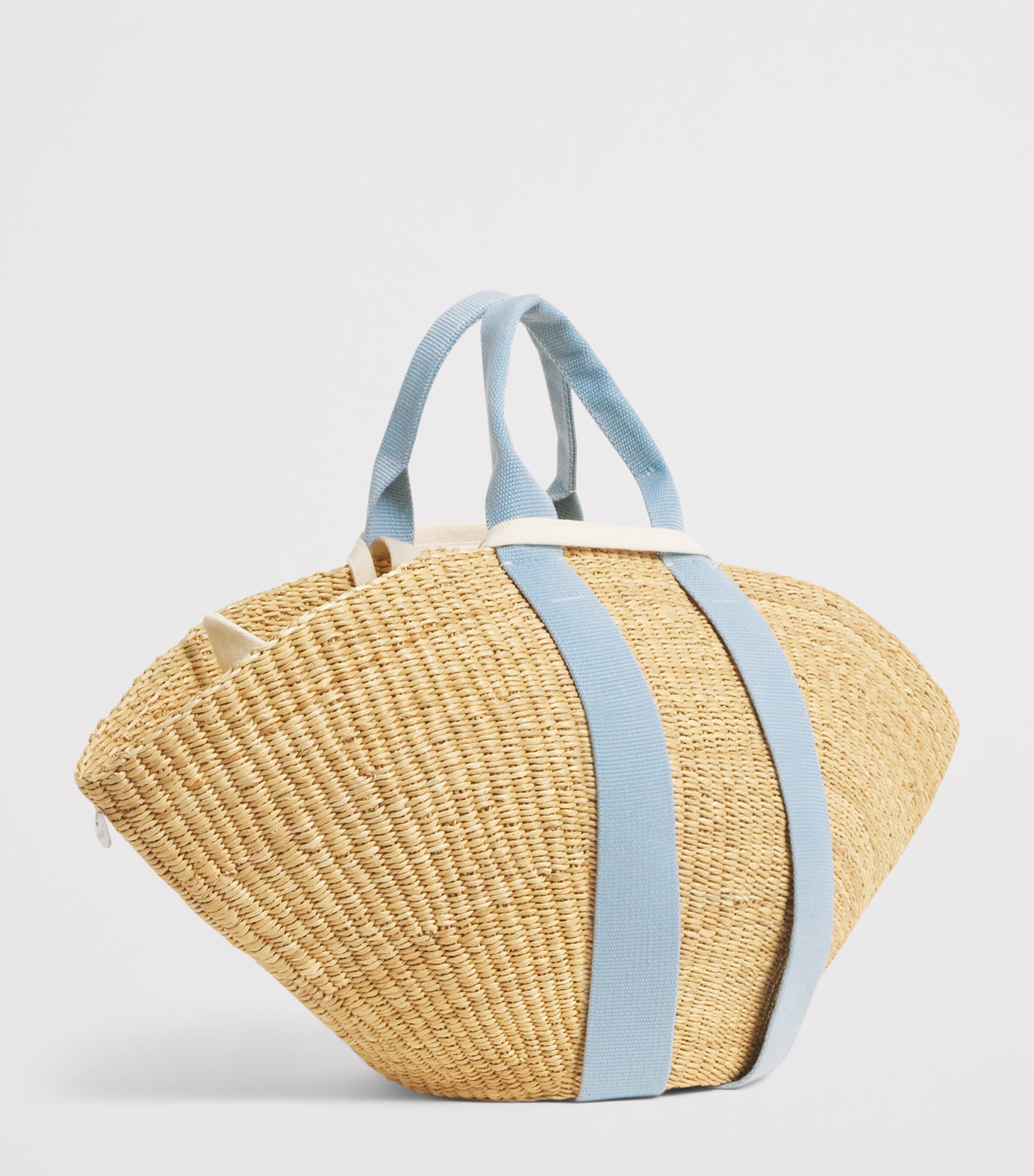 Small Straw Sophie Tote Bag NATURAL Image 3