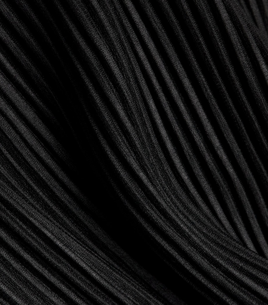 Homme Plissé Issey Miyake Mens Pleated Hoodie Black Image 5